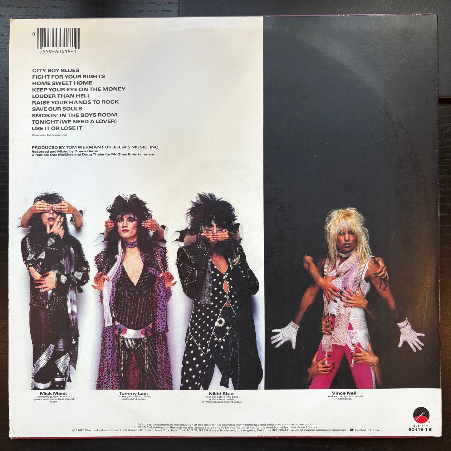 Motley Crue, "Theatre of Pain" [VG- Used]