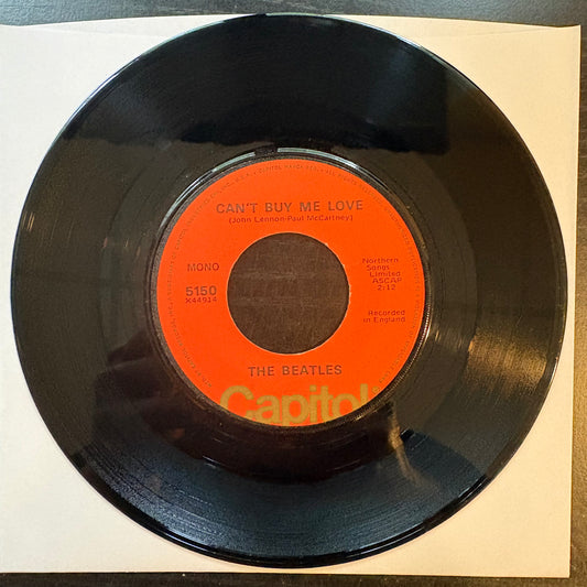 Beatles, "Can't Buy Me Love" (Mono) (7") [VG+ Used]