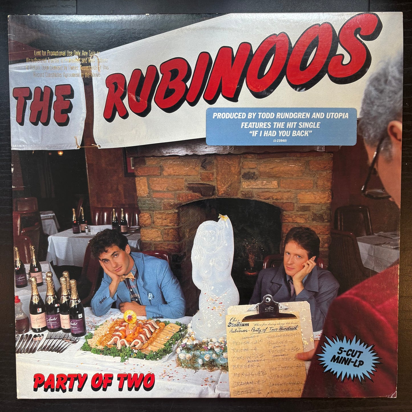 Rubinoos, "Party of Two" [EP] [VG+ Used]