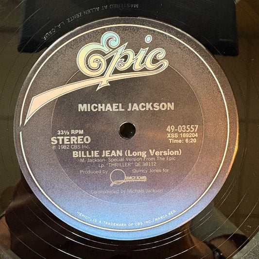 Michael Jackson, "Billie Jean (Long Version)" (12") [VG- Used]