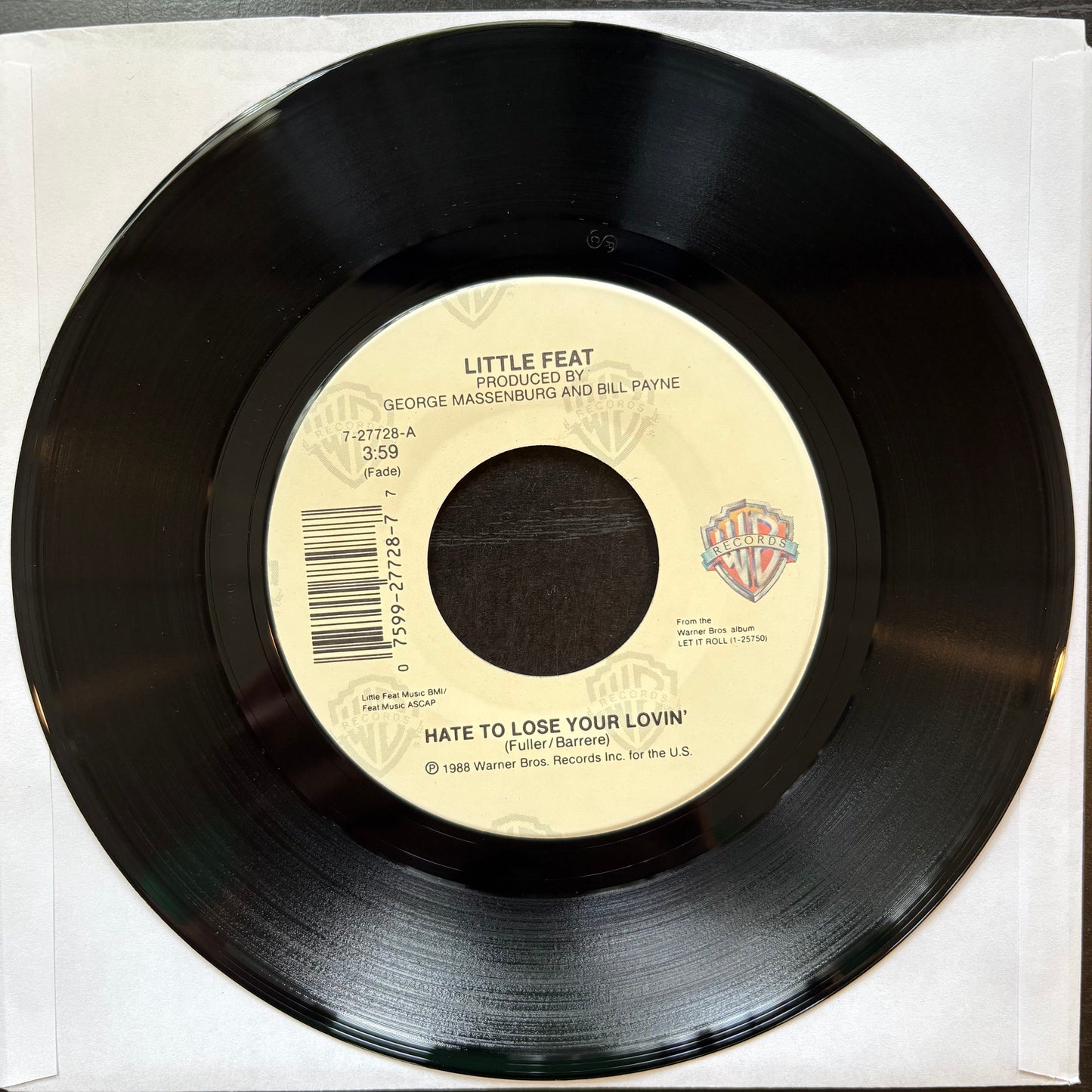 Little Feat, "Hate to Lose Your Lovin'" (7") [VG+ Used]