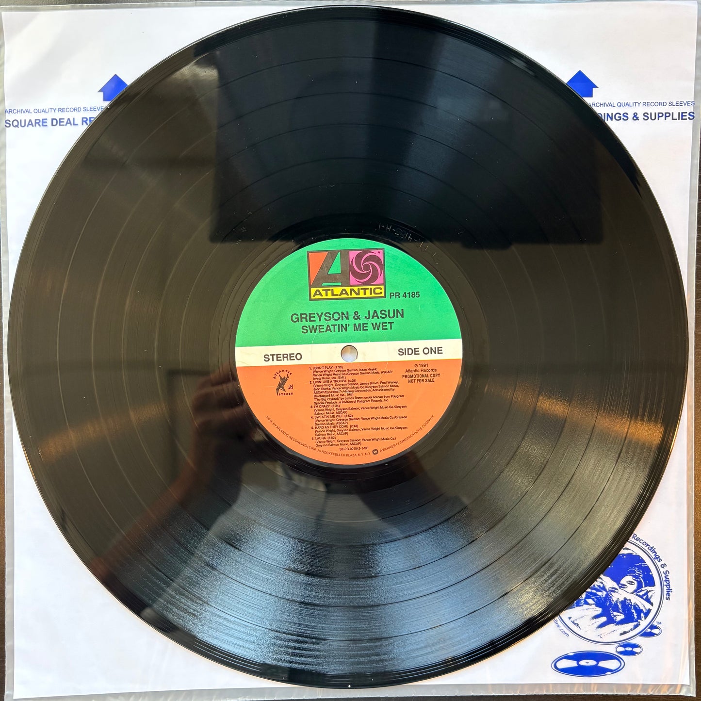 Greyson & Jasun, "Sweatin' Me Wet" (Promo) [VG- Used]