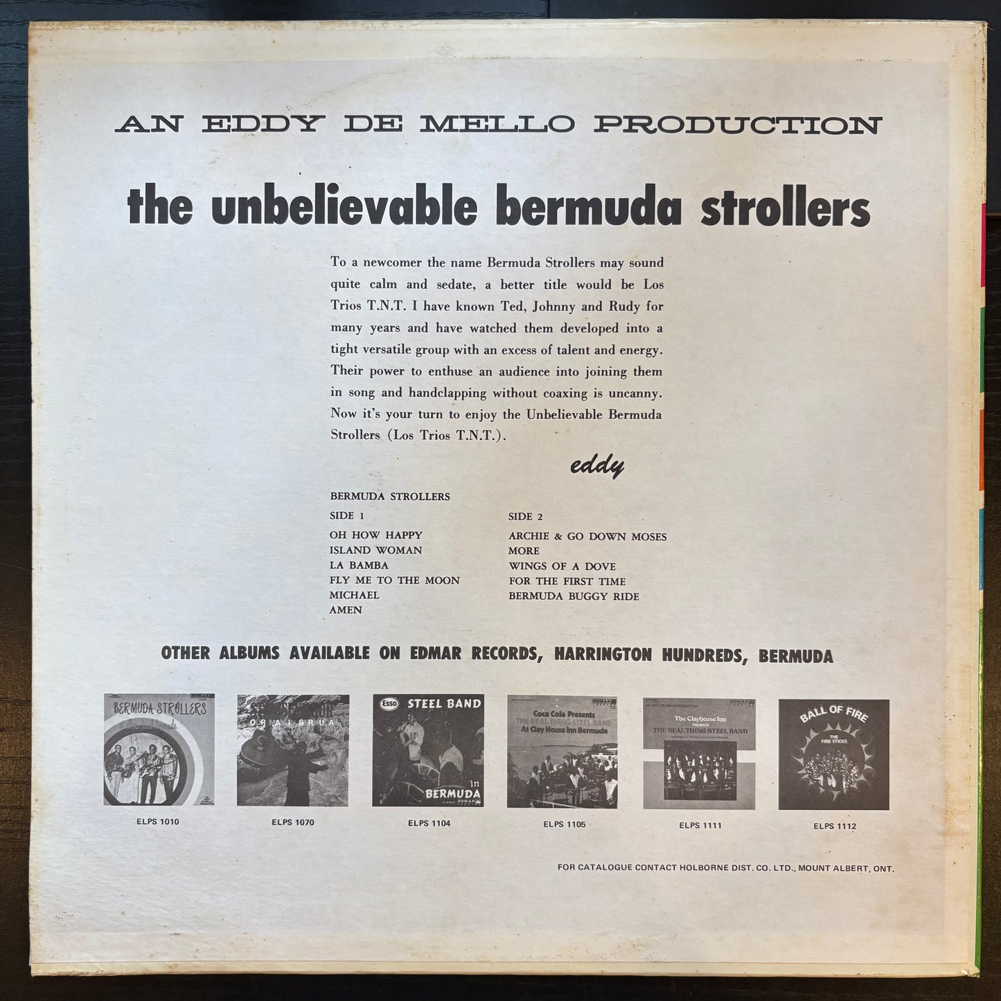 Bermuda Strollers, "The Unbelievable Bermuda Strollers" [VG+ Used]