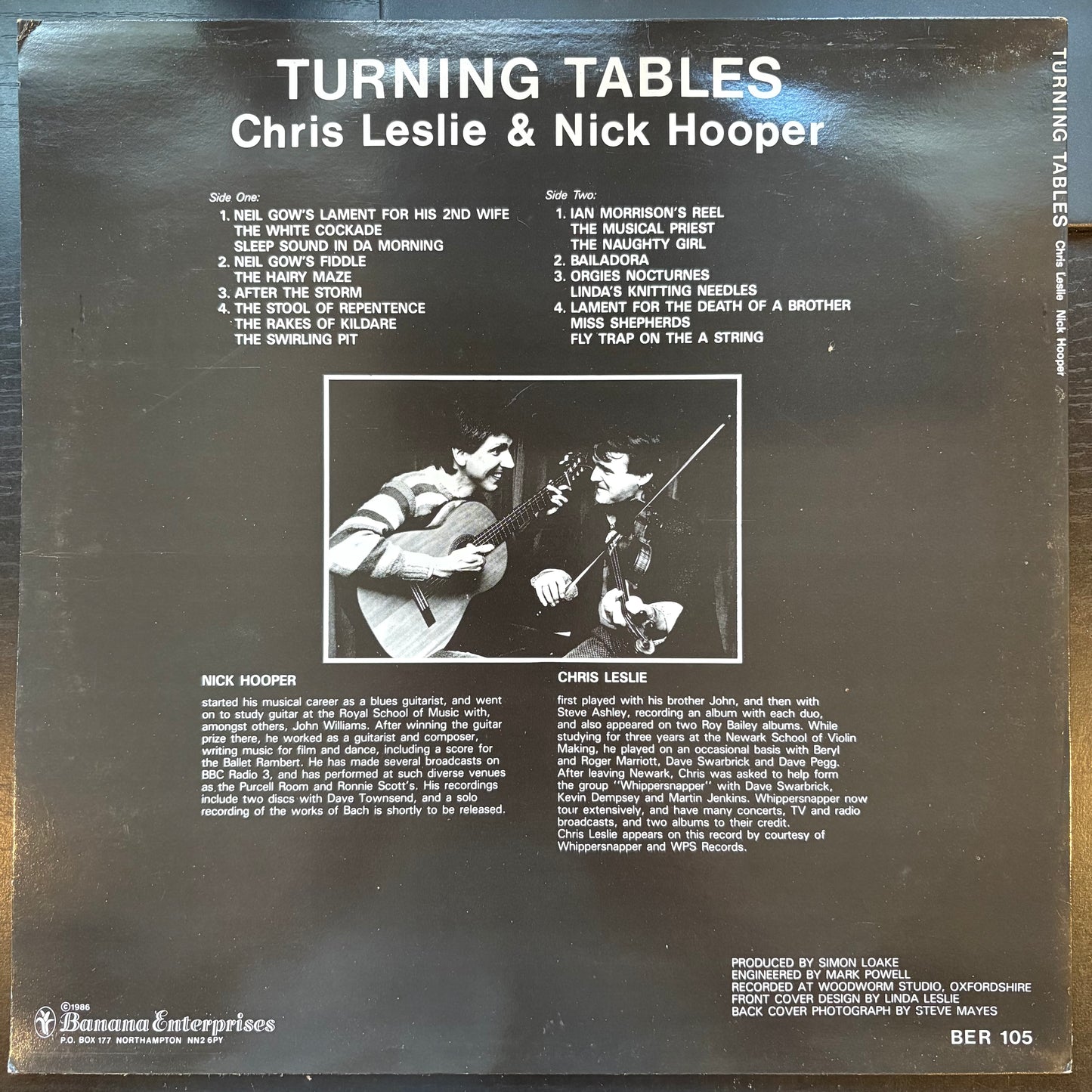 Chris Leslie & Nick Hooper, "Turning Tables" [VG Used]