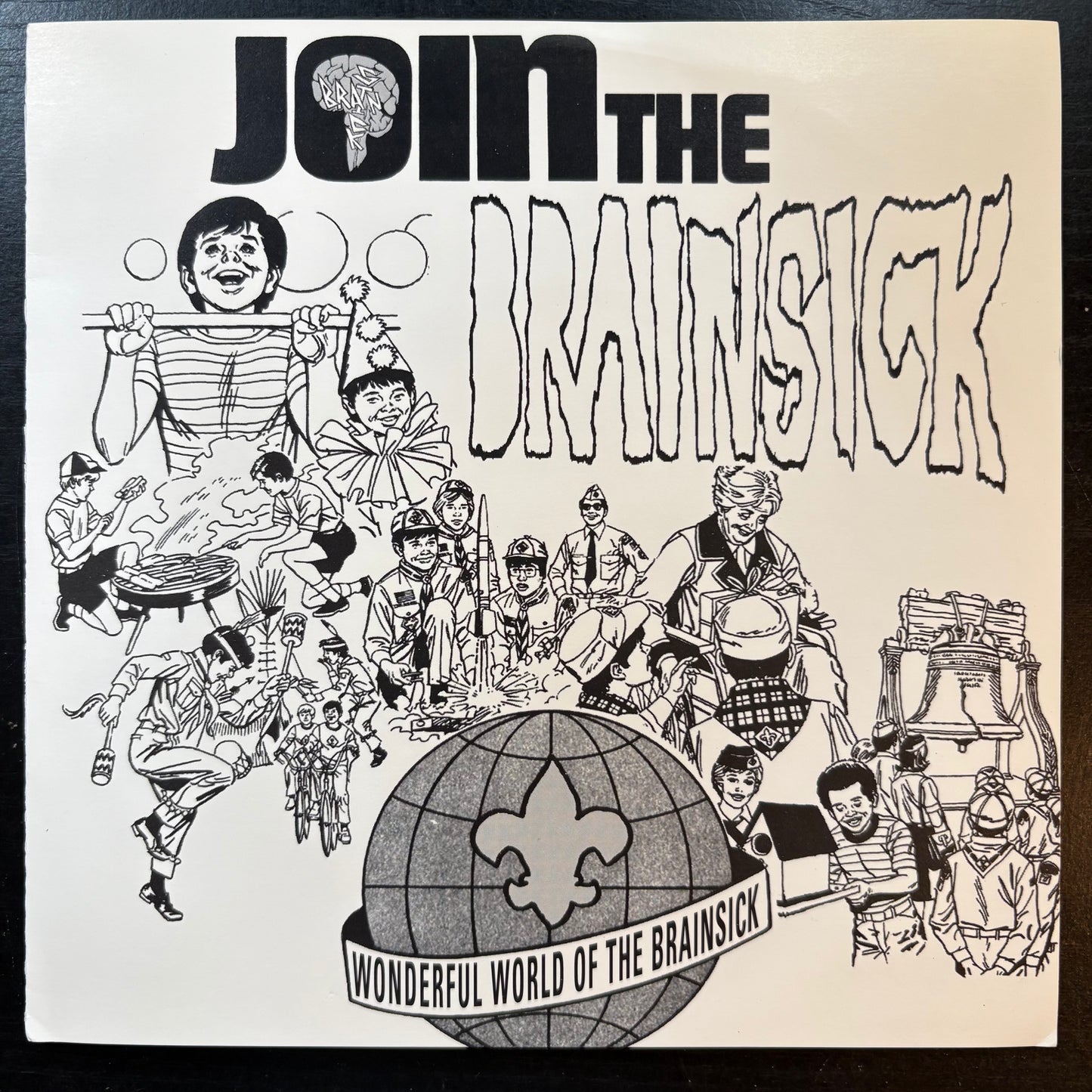 Brainsick, "Join the Brainsick" (7" EP) (Red Vinyl) [VG+ Used]