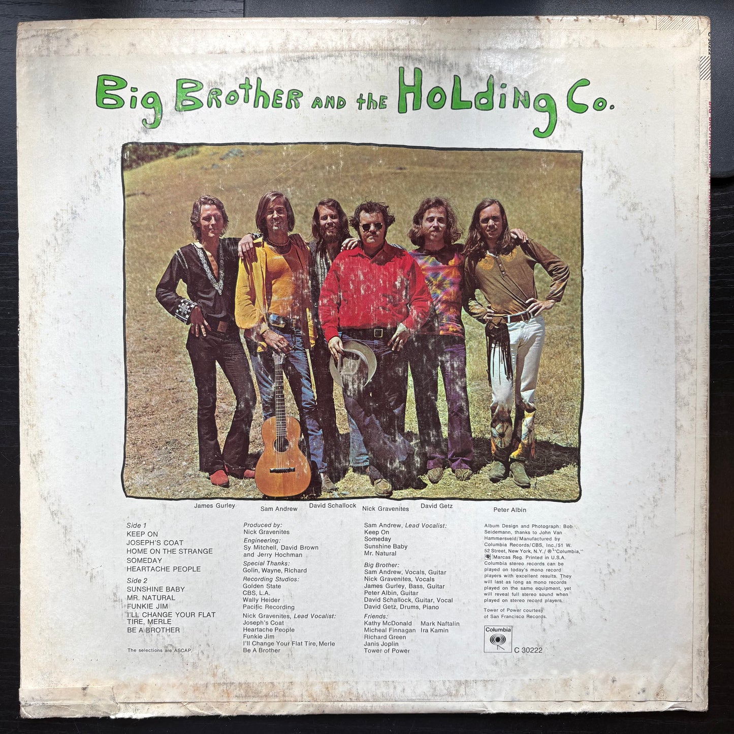 Big Brother and the Holding Co., "Be a Brother" [VG Used]