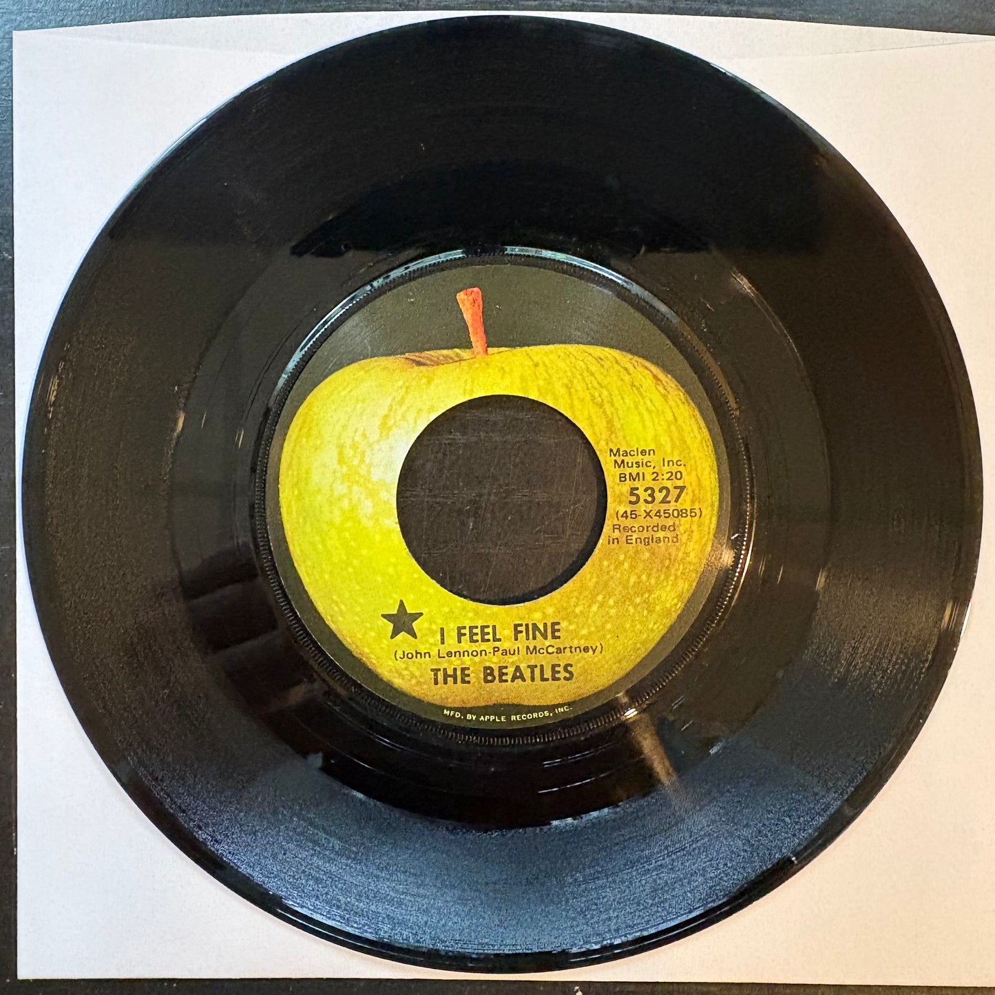 Beatles, "I Feel Fine" (7") [VG Used]