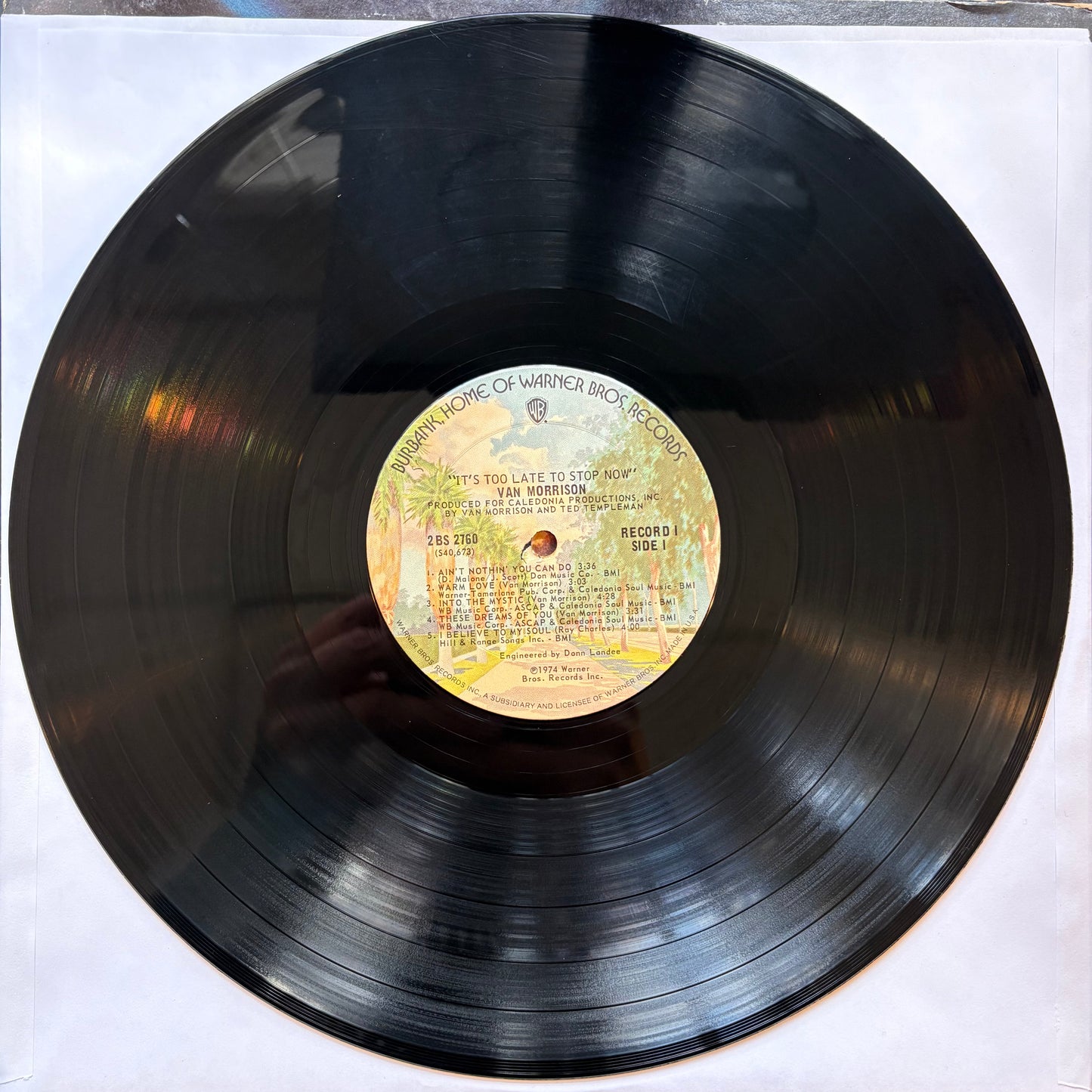 Van Morrison, "It's Too Late to Stop Now" [VG Used]