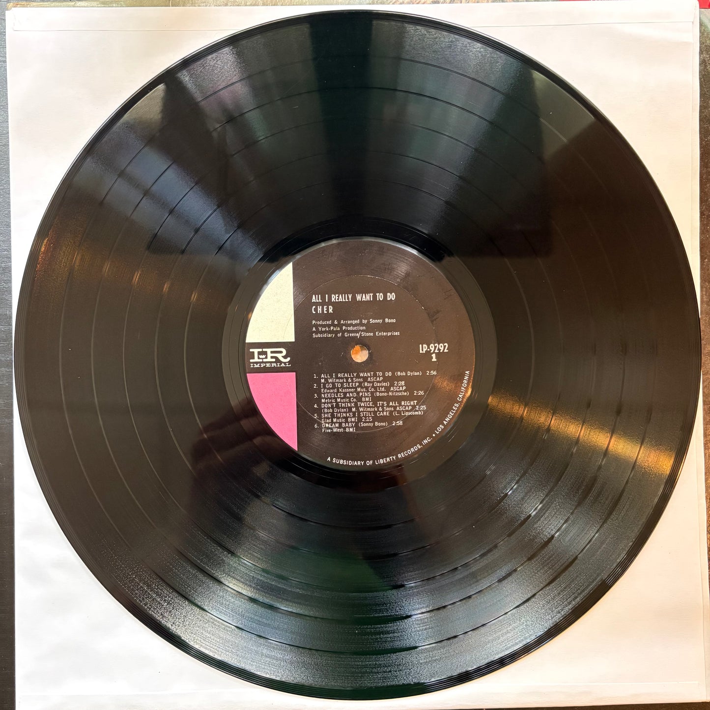 Cher, "All I Really Want to Do" (Mono) [VG+ Used]