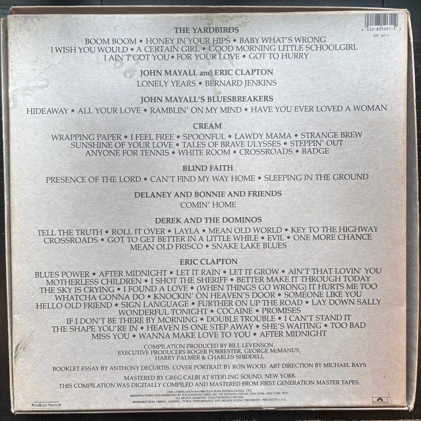 Eric Clapton, "Crossroads" (6LP) [VG Used]