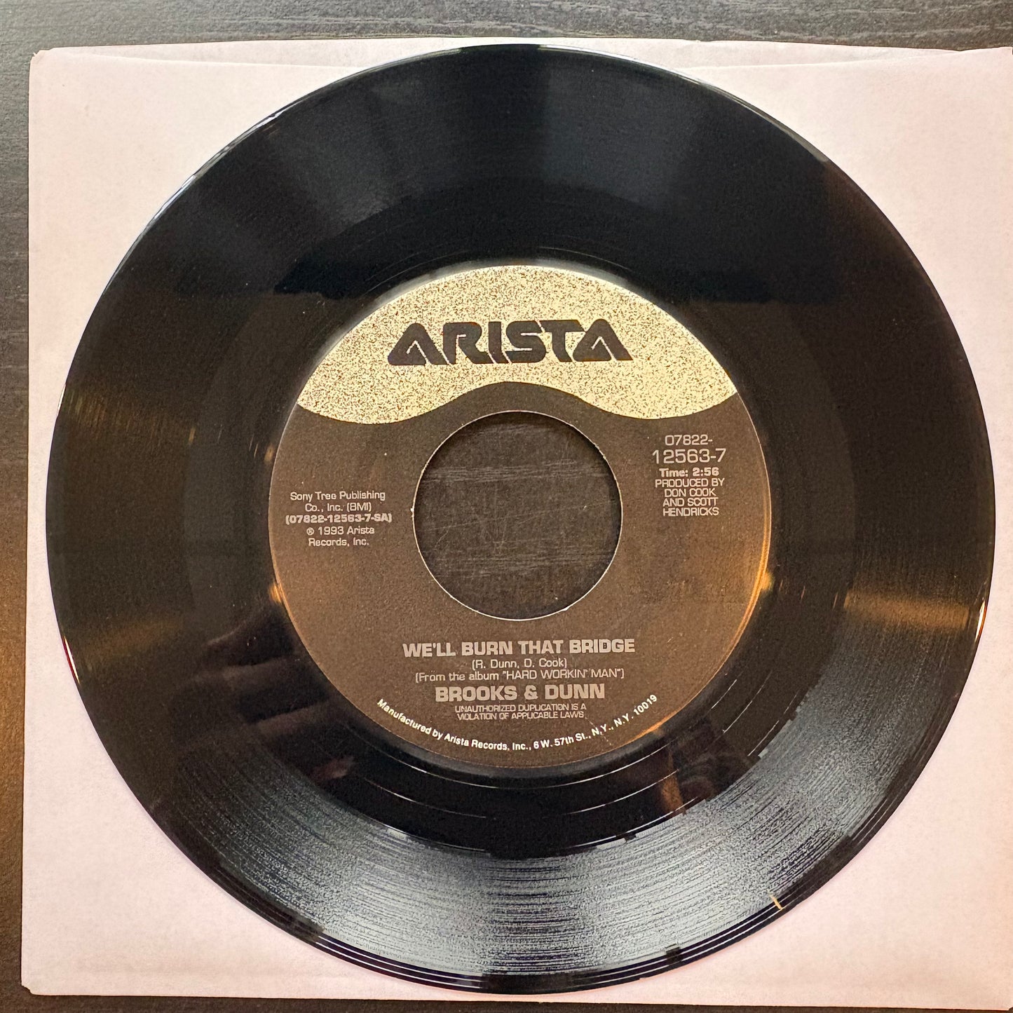 Brooks & Dunn, "We'll Burn That Bridge" (7") [VG+ Used]
