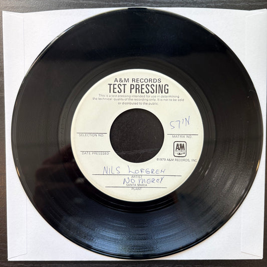 Nils Lofgren, "No Mercy" (7" Test Pressing) [VG- Used]