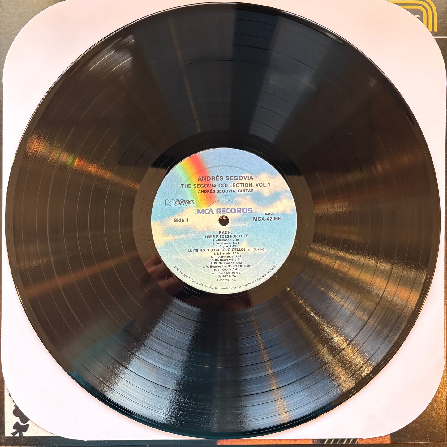 Andres Segovia, "An All-Bach Program" [EX Used]
