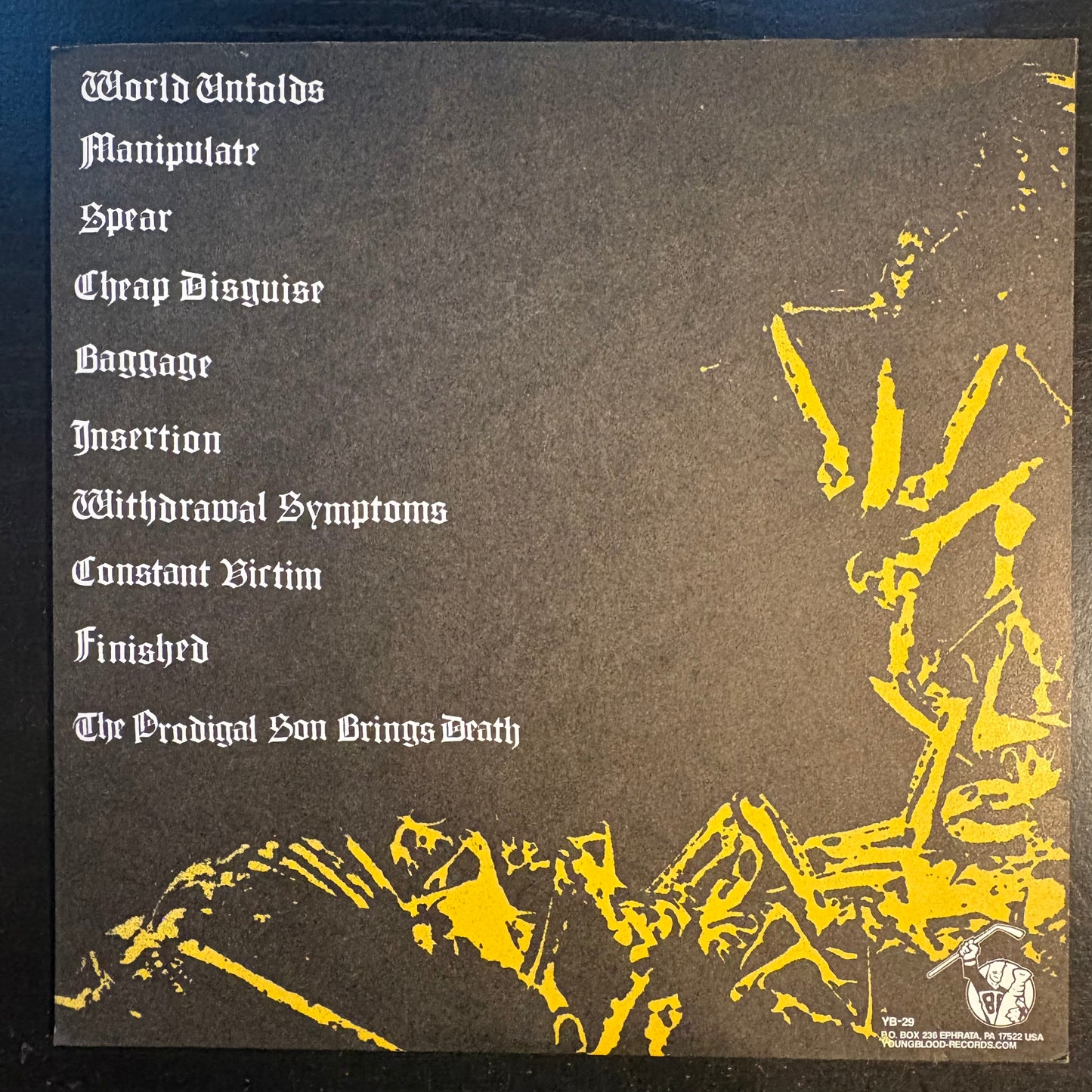 Mind Eraser, "The Prodigal Son Brings Death" (7" EP) [VG+ Used]
