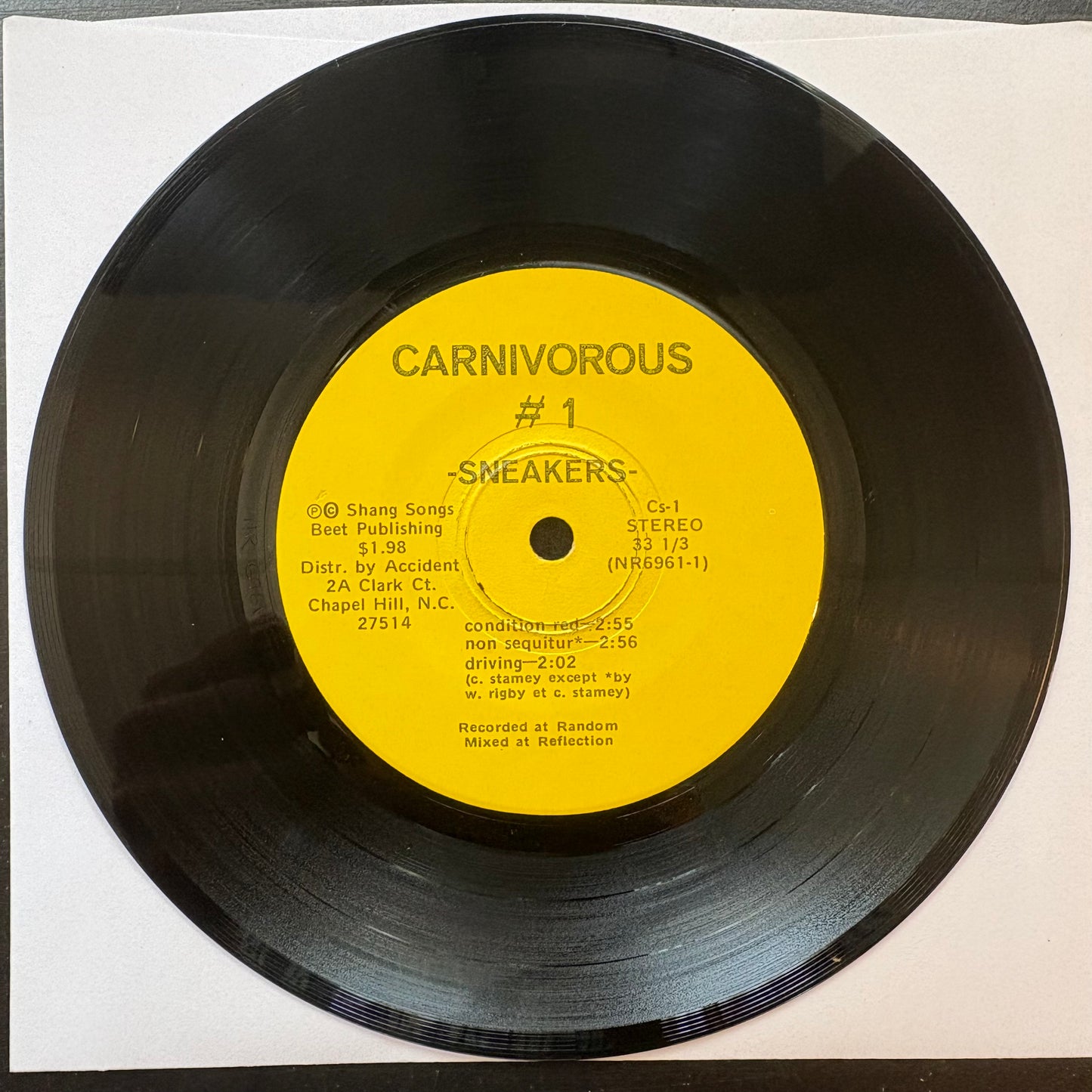 Sneakers, "Sneakers" (7" EP) [VG Used]