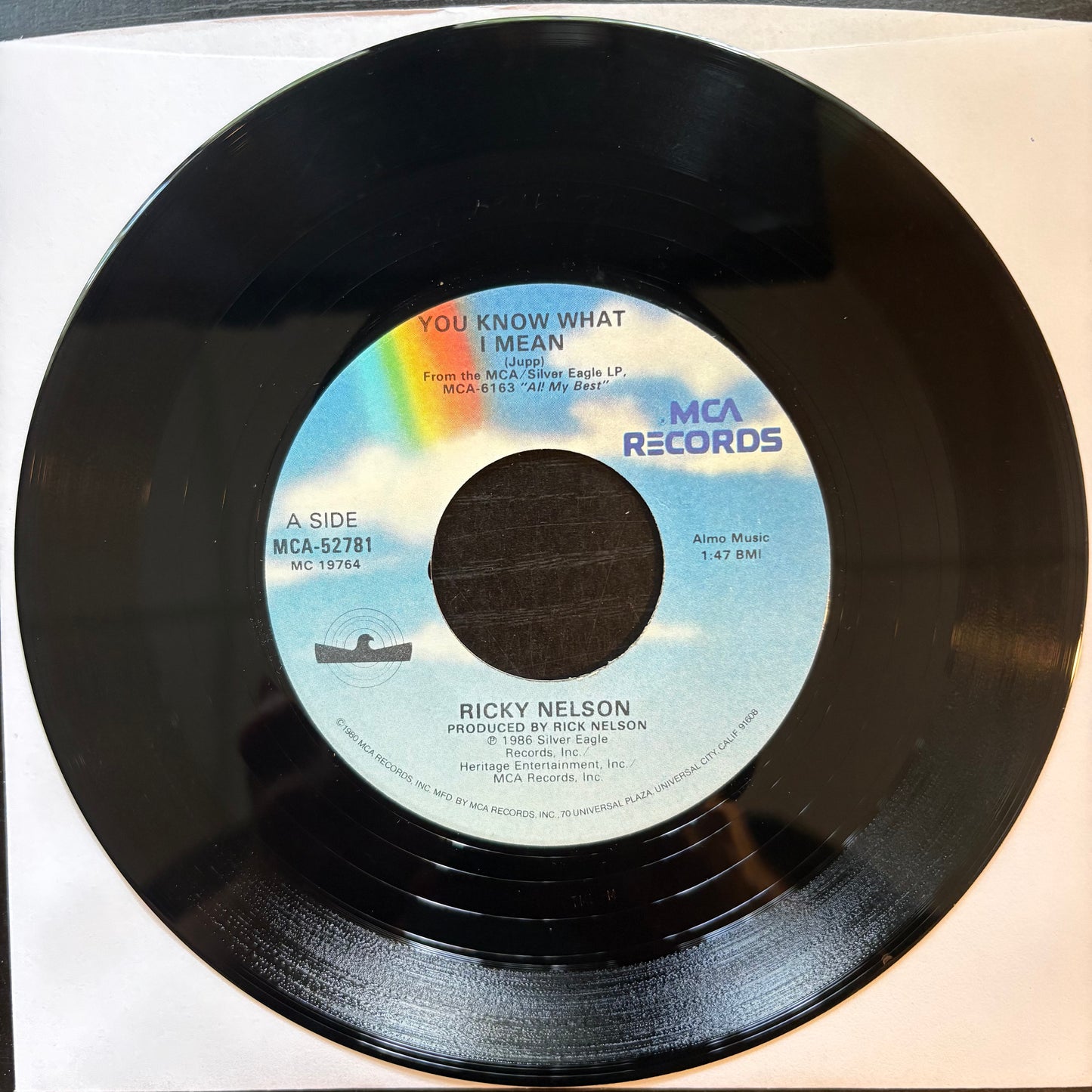 Ricky Nelson, "You Know What I Mean" (7") [VG Used]