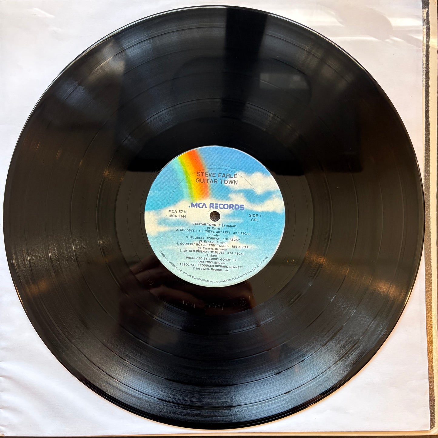 Steve Earle, "Guitar Town" [VG Used]