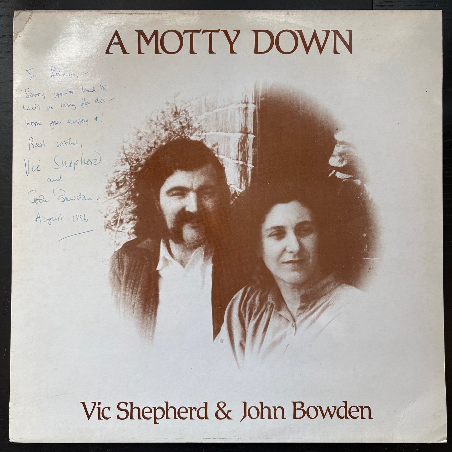 Vic Shepherd & John Bowden, "A Motty Down" (Signed) [EX Used]
