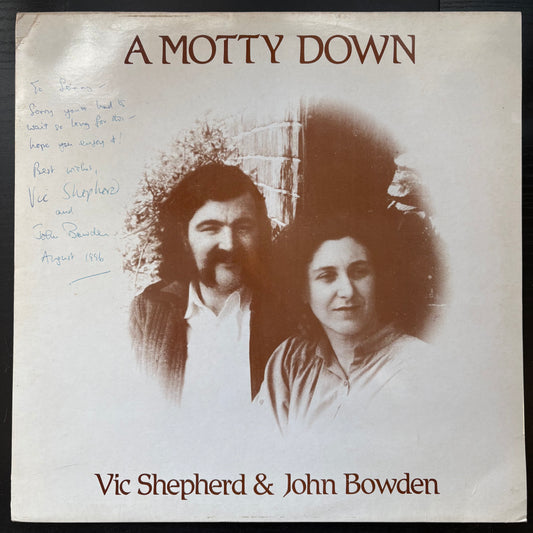 Vic Shepherd & John Bowden, "A Motty Down" (Signed) [EX Used]