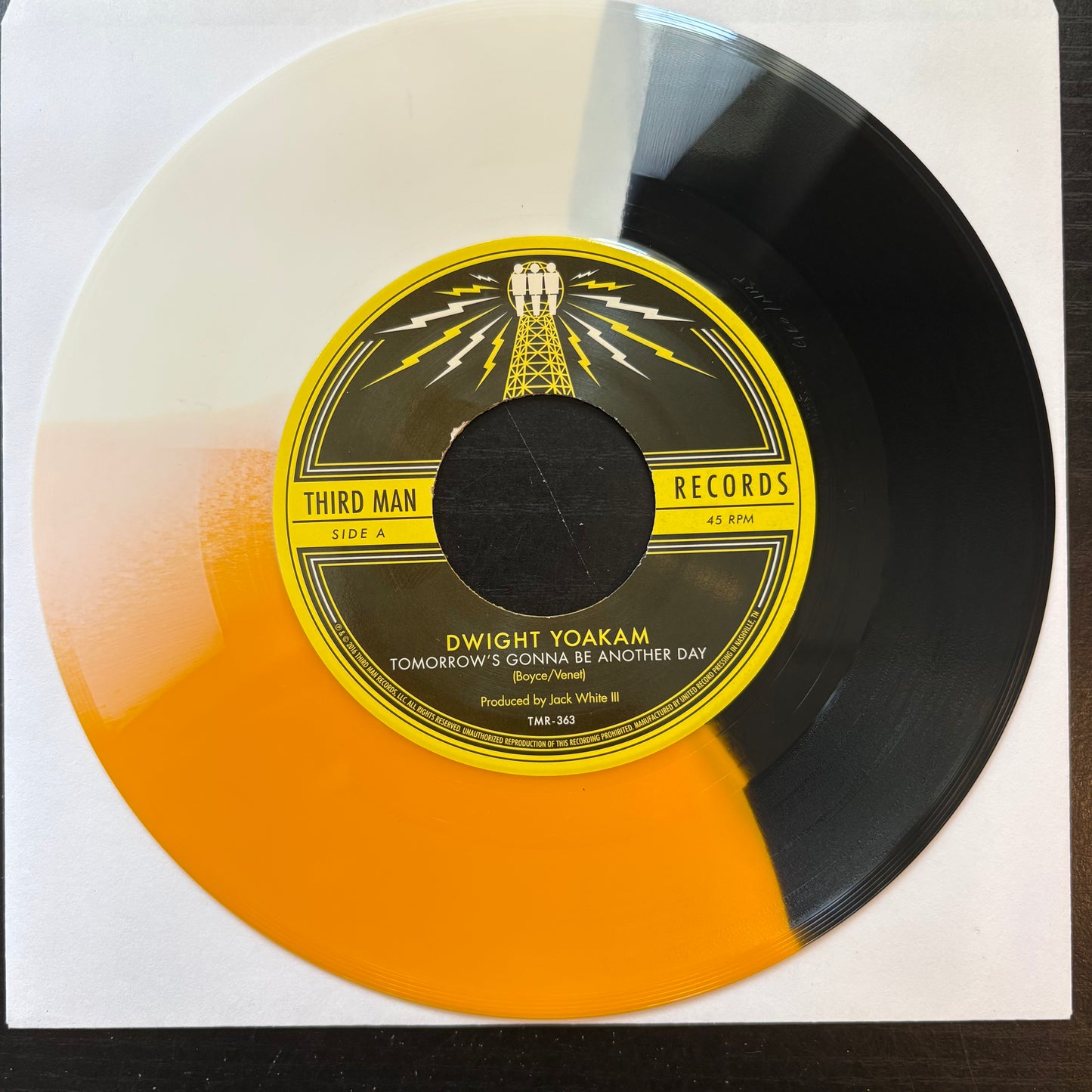 Dwight Yoakam, "Tomorrow's Gonna Be Another Day" (7") (Tri-Color Vinyl) [VG Used]