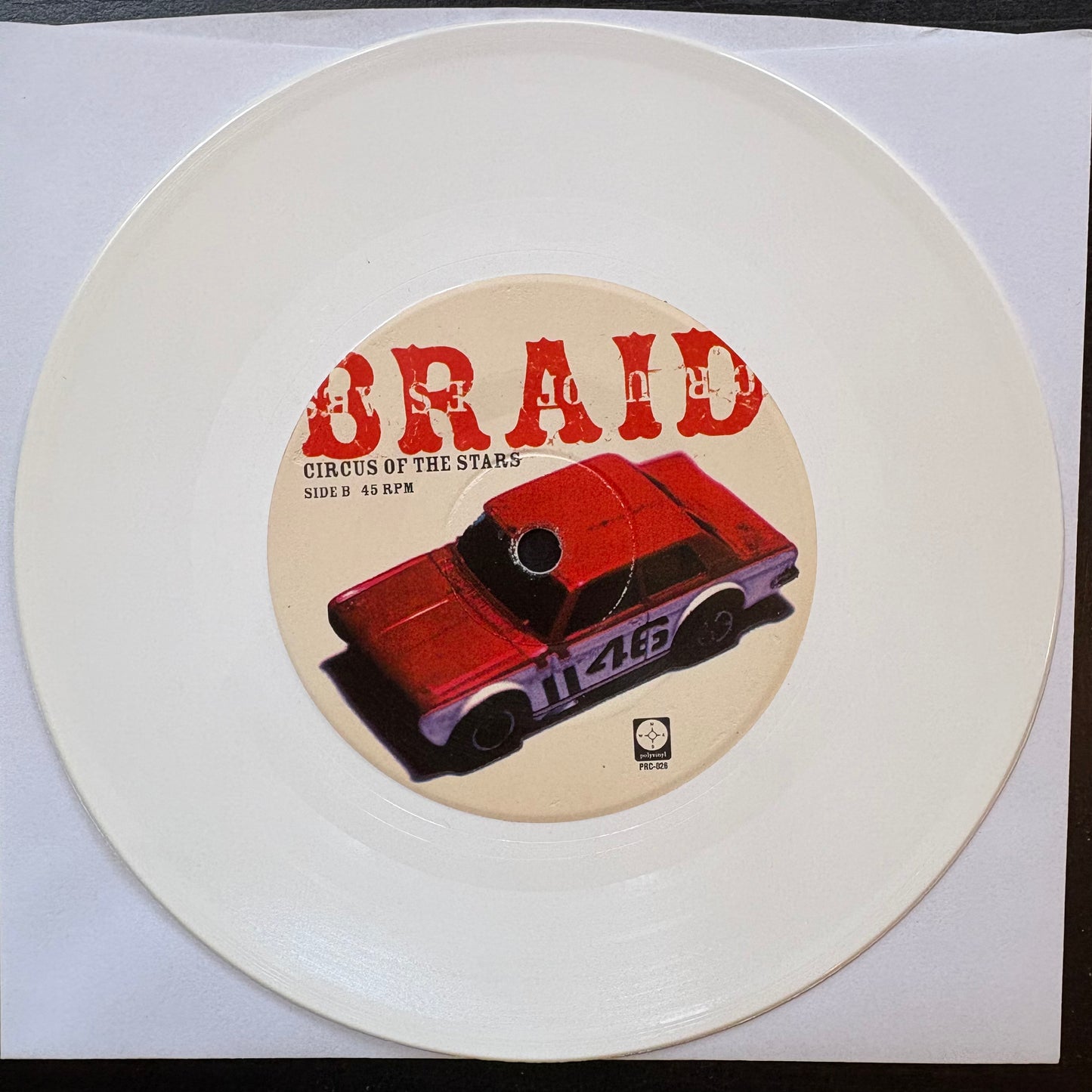 Braid, "Please Drive Faster" (7") (White Vinyl) [VG+ Used]