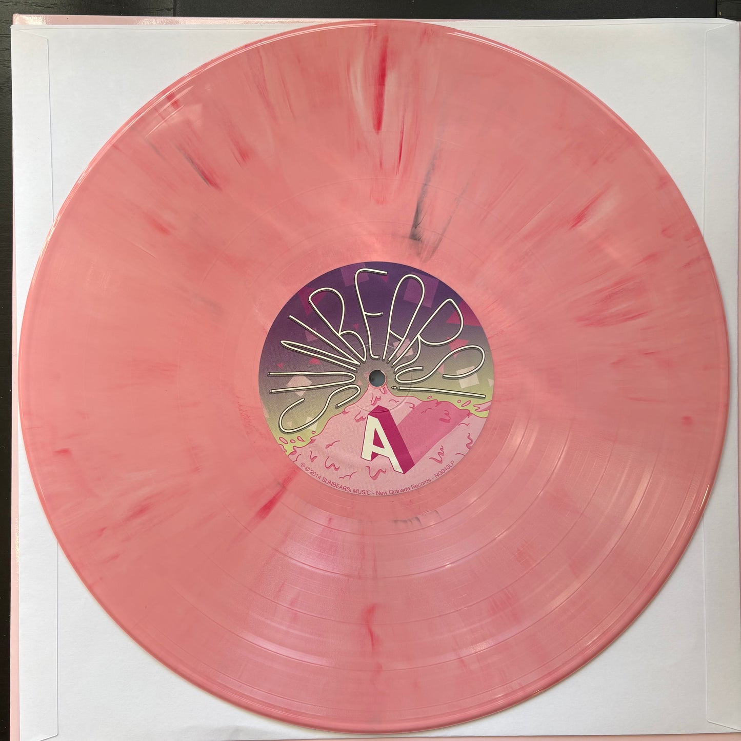 Sunbears!, "Future Sounds" (Signed) (Pink Marble Vinyl) [VG+ Used]