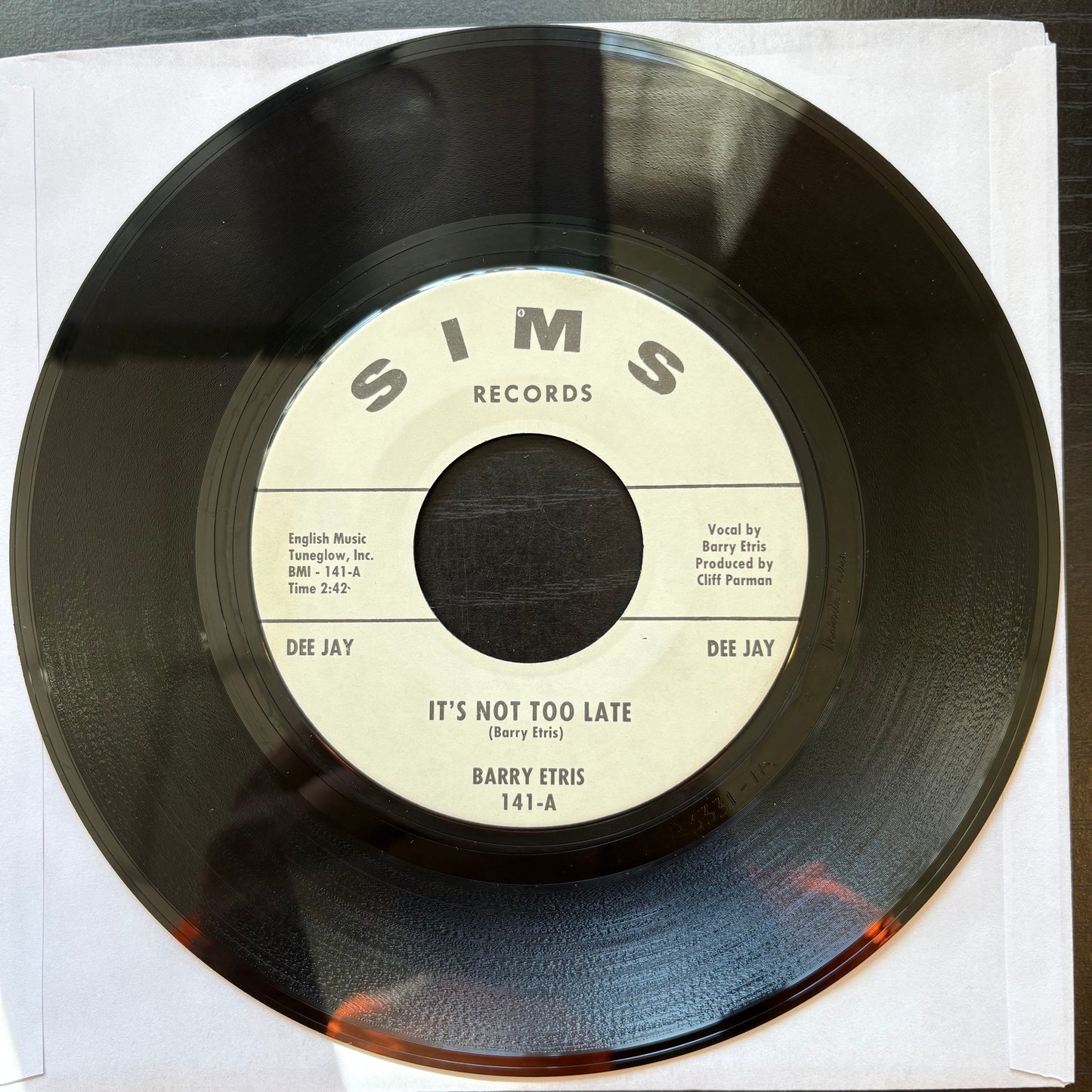 Barry Etris, "The Young Ones" (Promo 7") [VG+ Used]
