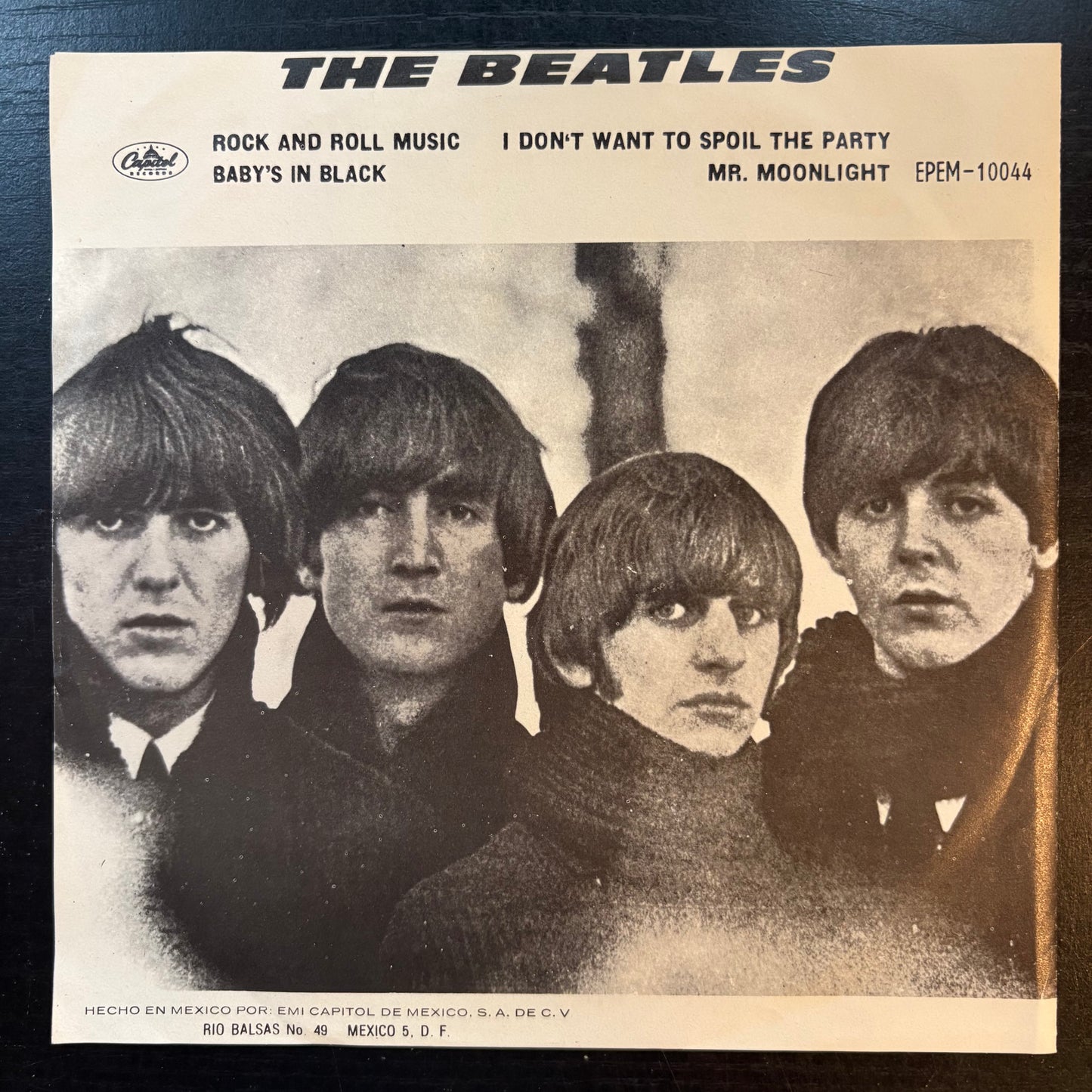 Beatles, "Musica De Rock" (7") (Mexico) [VG Used]