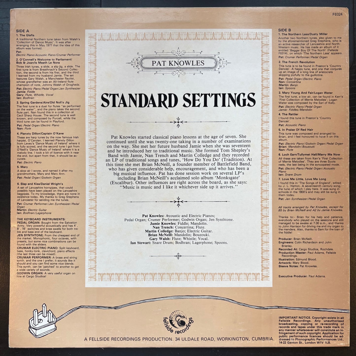 Pat Knowles, "Standard Settings" [VG Used]