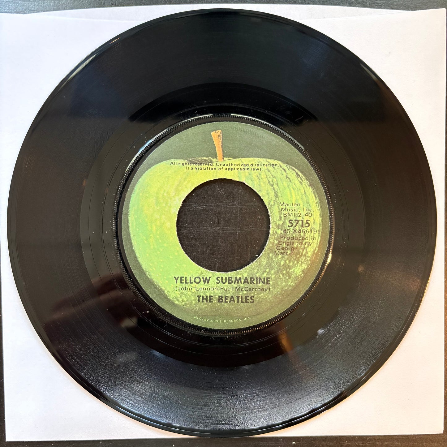 Beatles, "Yellow Submarine" (7") [VG Used]