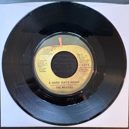 Beatles, "A Hard Day's Night" (7") [VG+ Used]