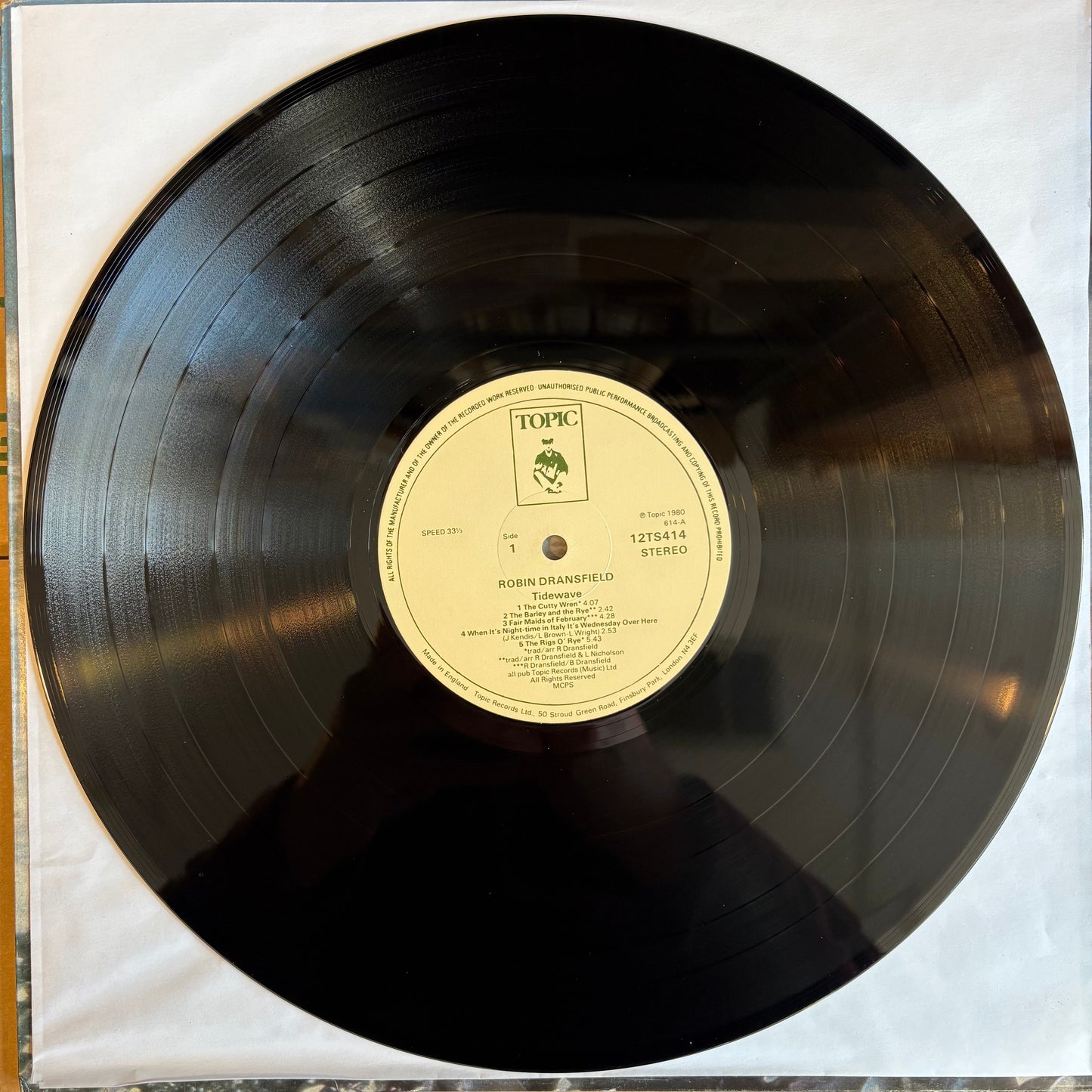 Robin Dransfield, "Tidewave" [VG- Used]