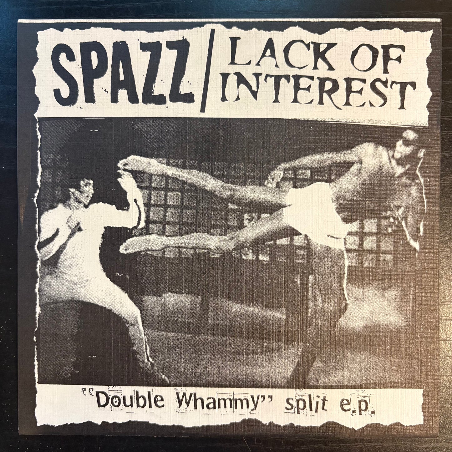 Spazz / Lack of Interest, "Double Whammy Split EP" (7") (White Vinyl) [VG Used]