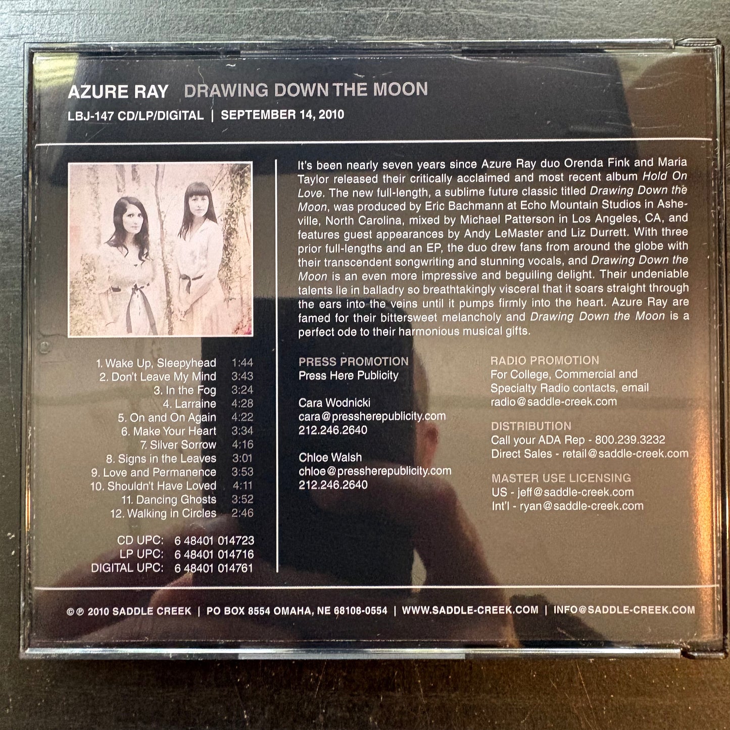 Azure Ray, "Drawing Down the Moon" (Promo) [Used CD]