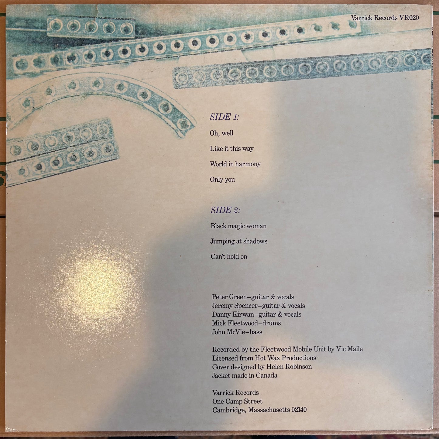 Fleetwood Mac, "Jumping at Shadows" [VG+ Used]