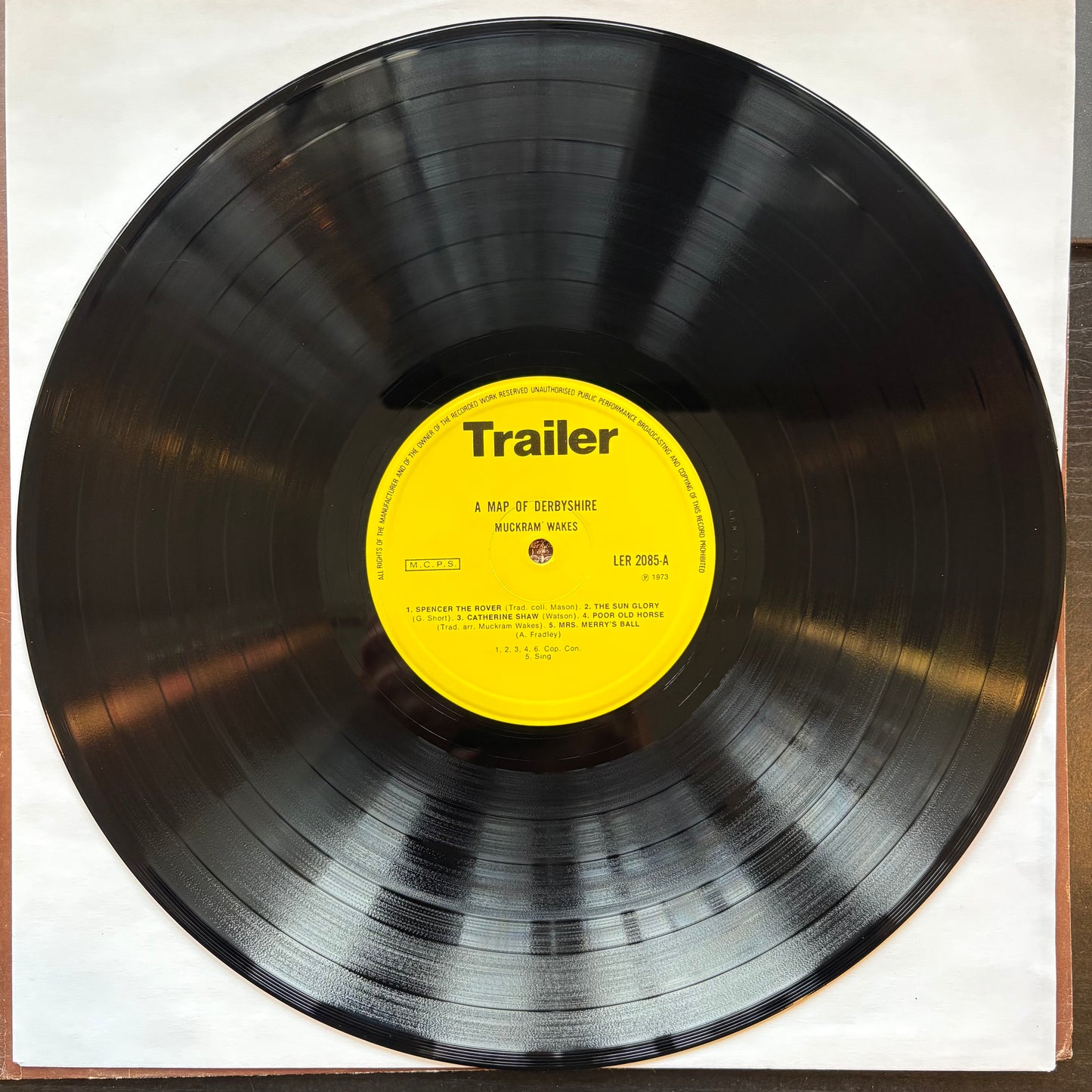 Muckram Wakes, "A Map of Derbyshire" [VG+ Used]