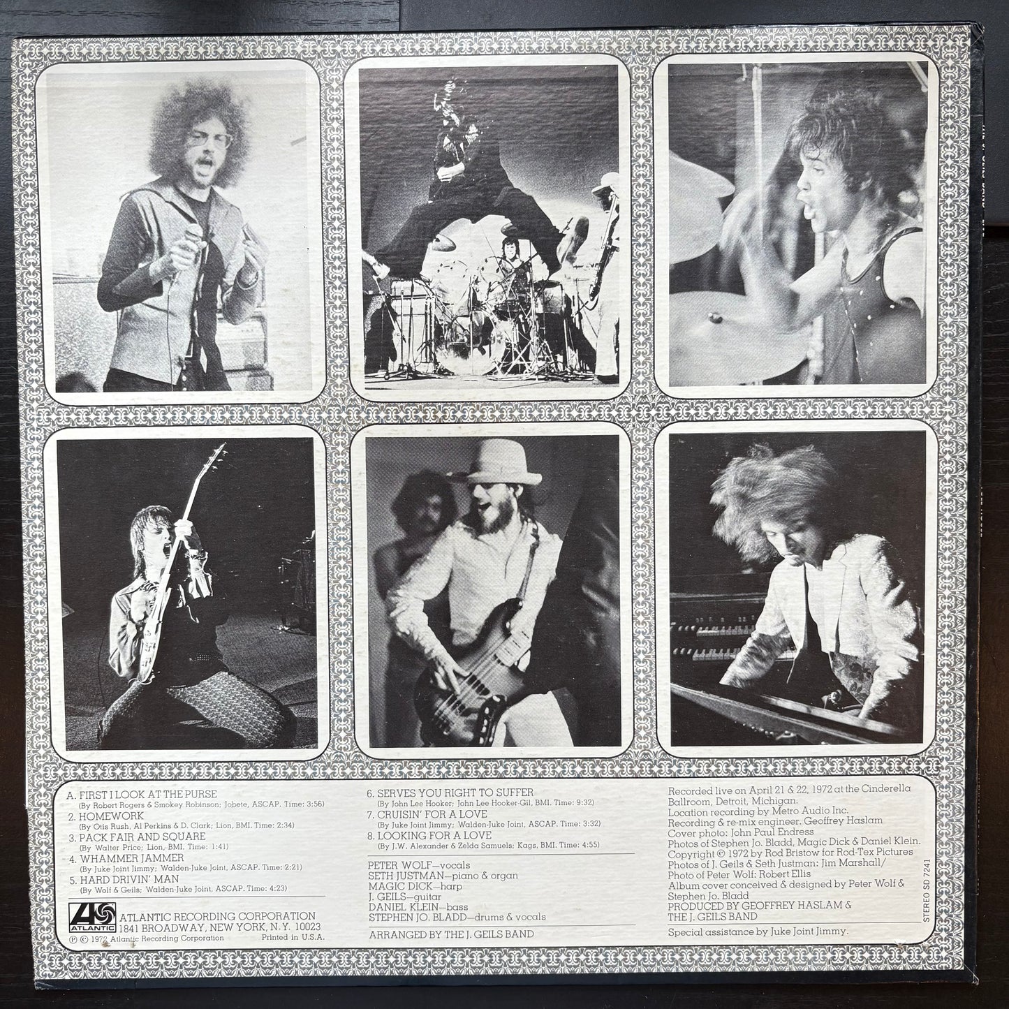 J. Geils Band, "'Live' Full House" [VG+ Used]