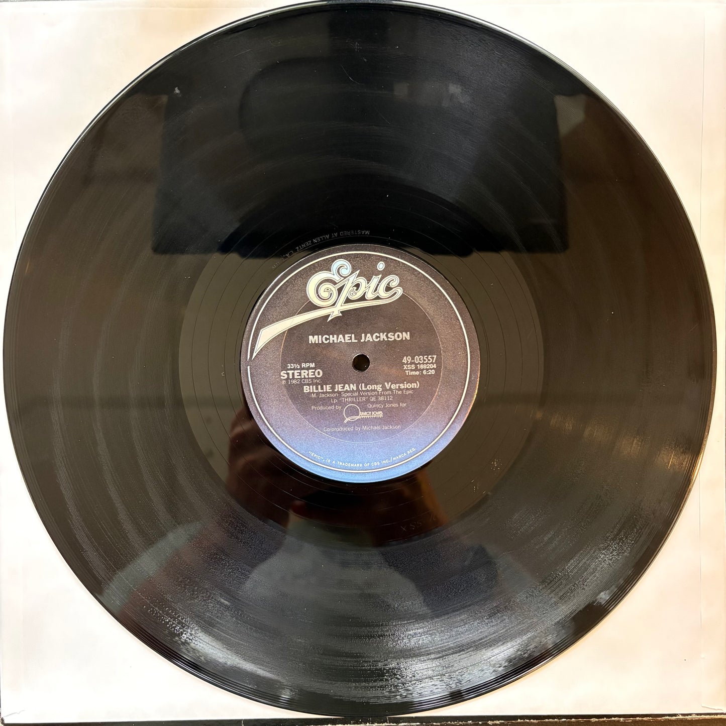 Michael Jackson, "Billie Jean (Long Version)" (12") [VG- Used]