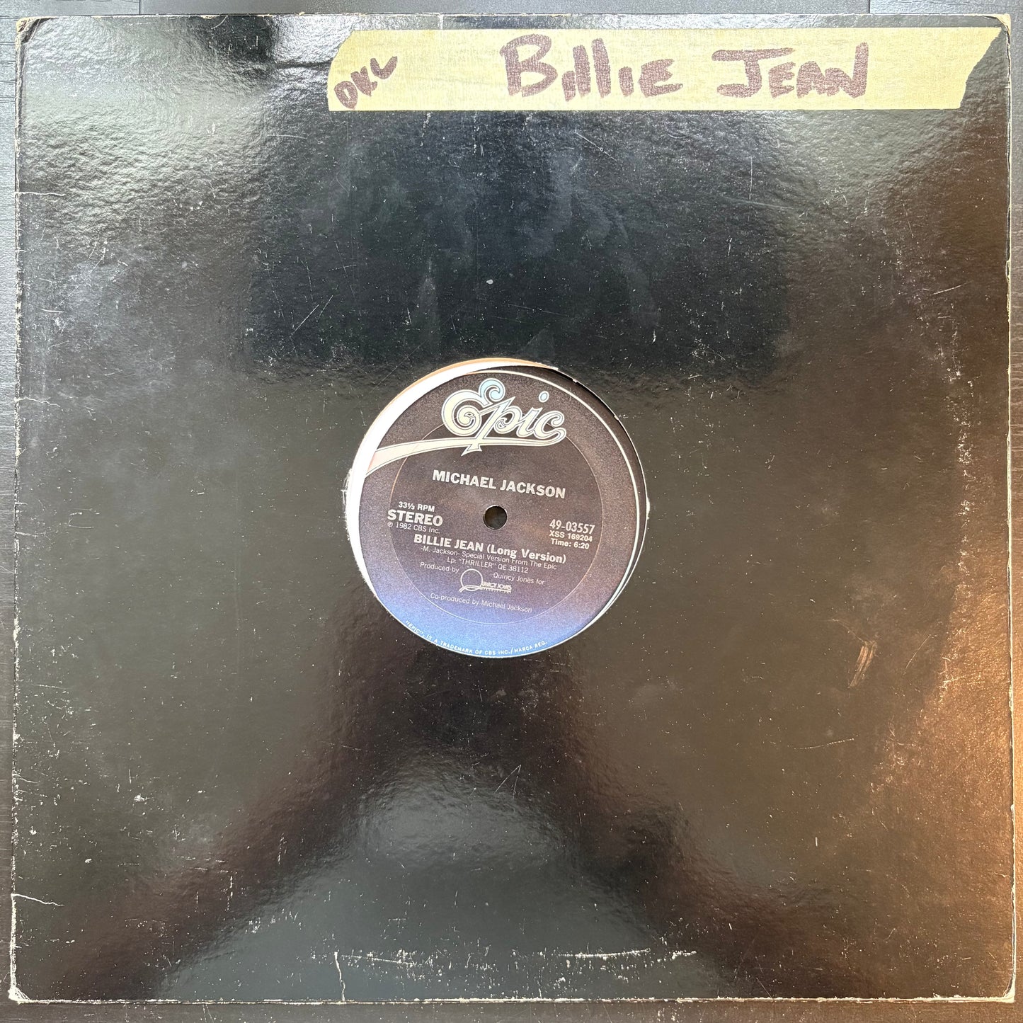 Michael Jackson, "Billie Jean (Long Version)" (12") [VG- Used]