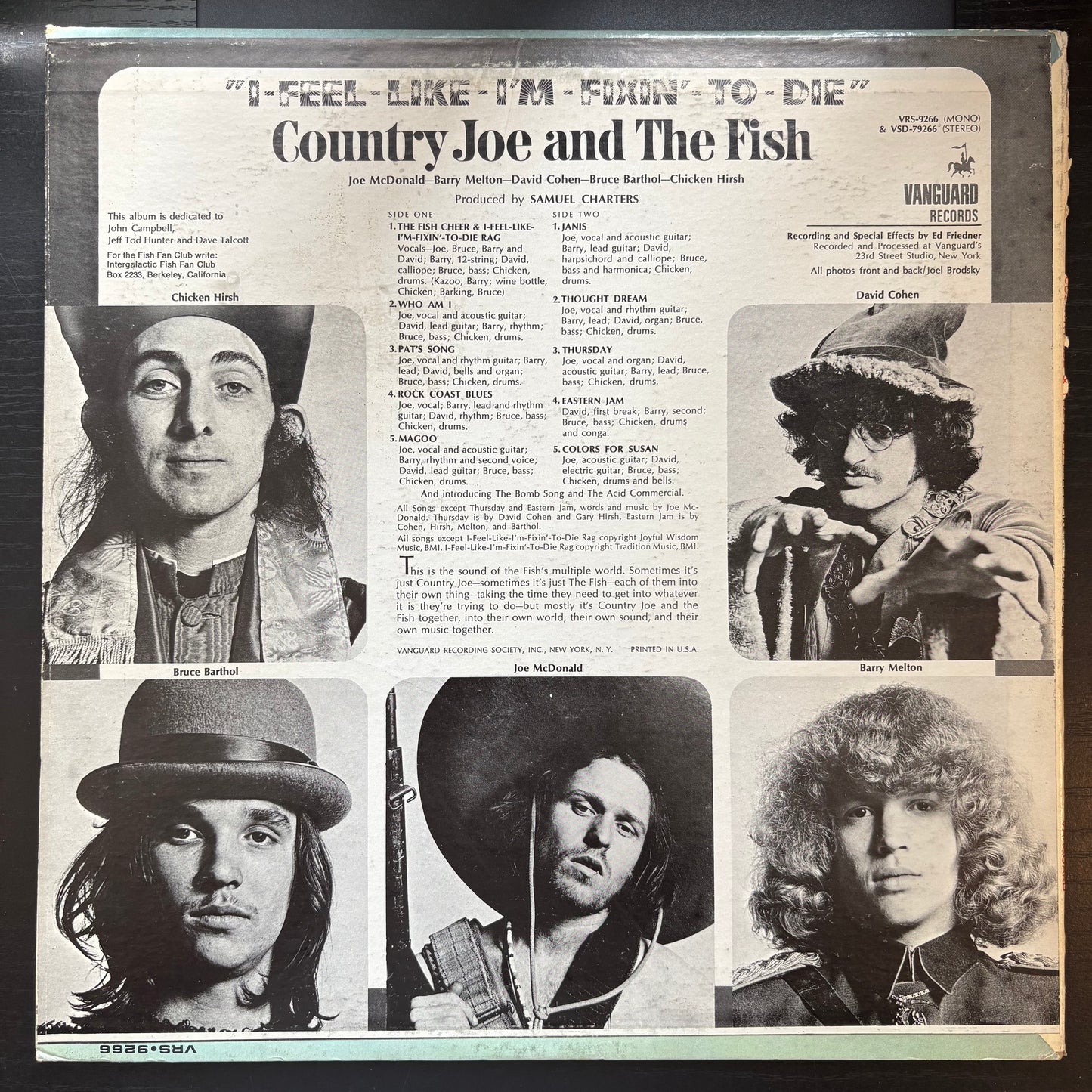 Country Joe & The Fish, "I-Feel-Like-I'm-Fixin'-To-Die" [VG Used]