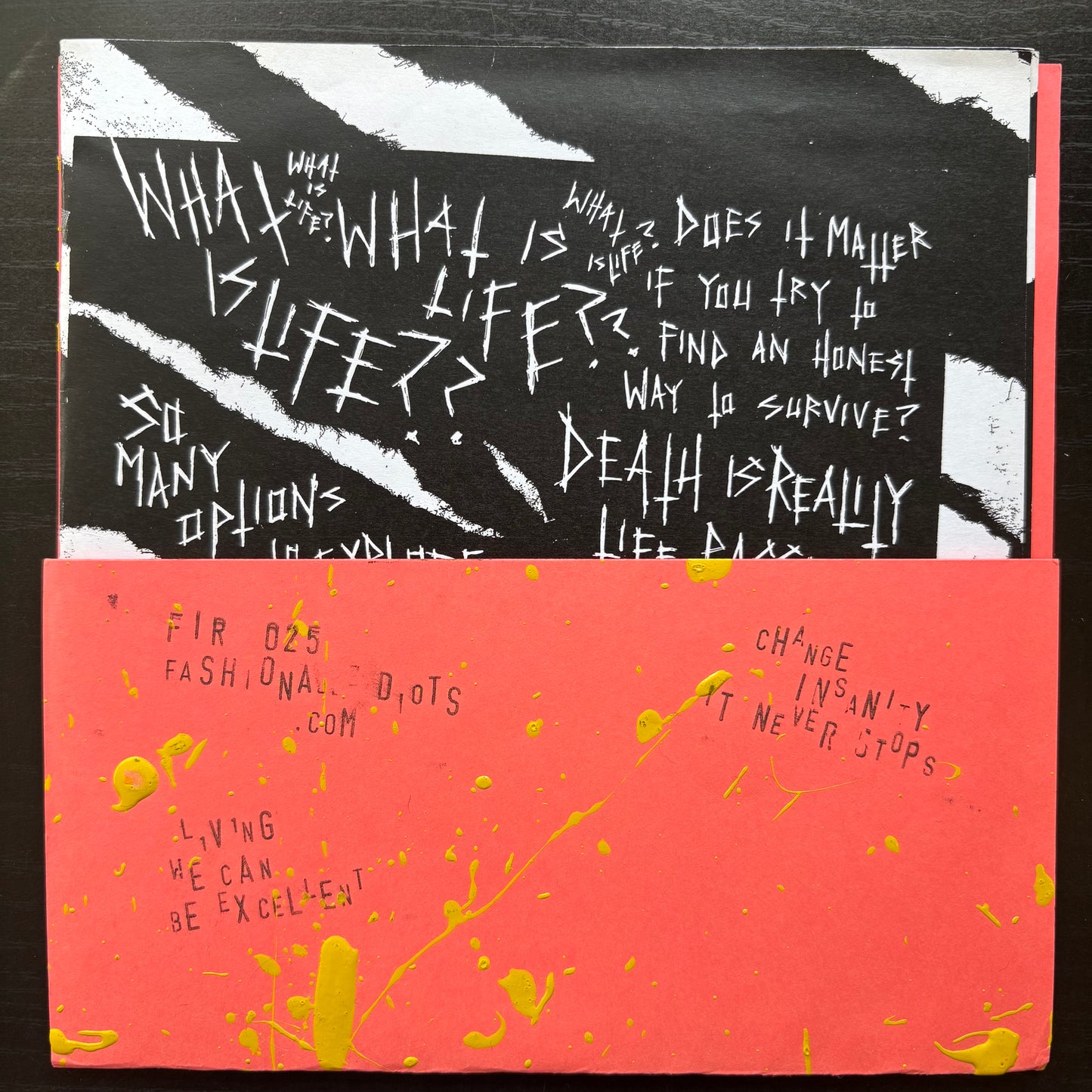 Question, "Insanity" (Silk-Screened Cover / 7") [VG Used]