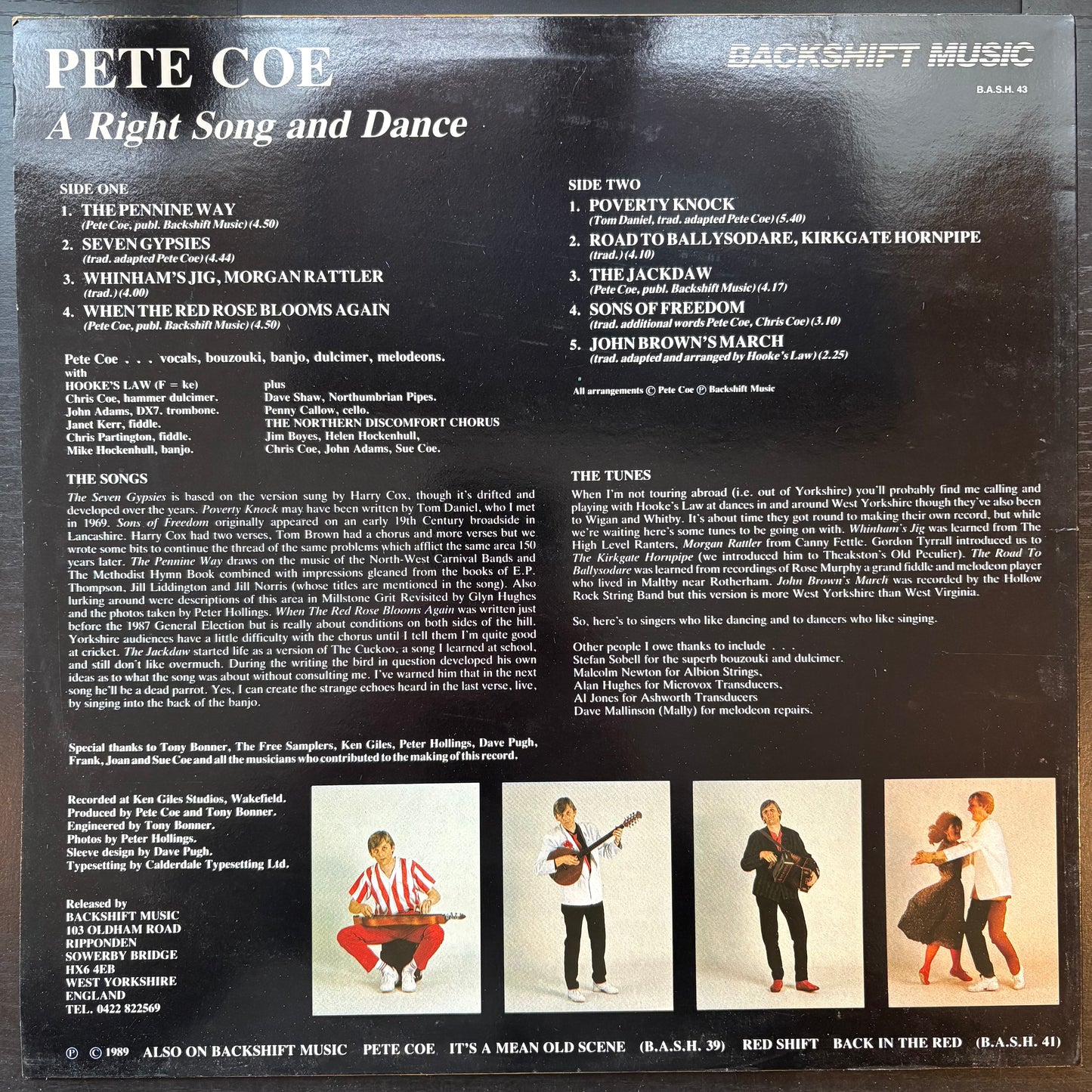 Pete Coe, "A Right Song and Dance" [VG Used]