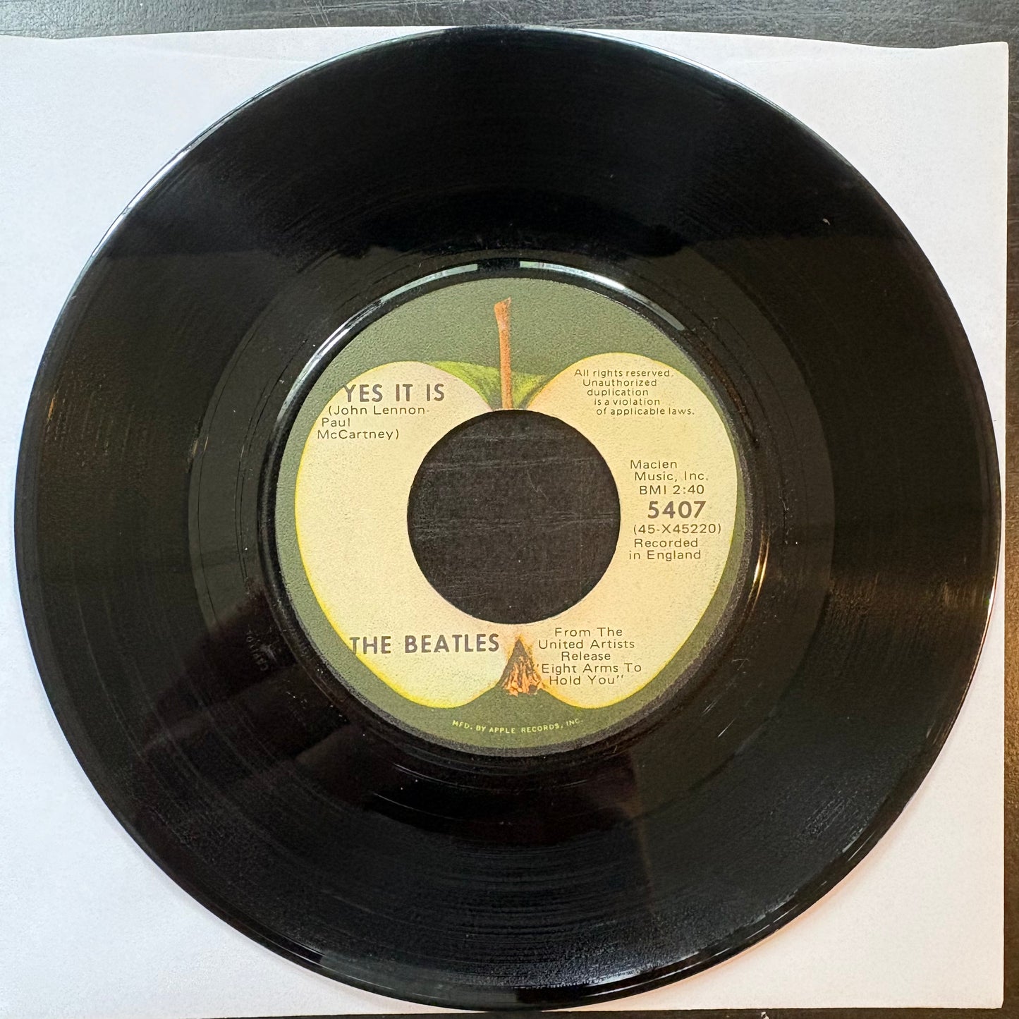 Beatles, "Ticket to Ride" (7") [VG Used]