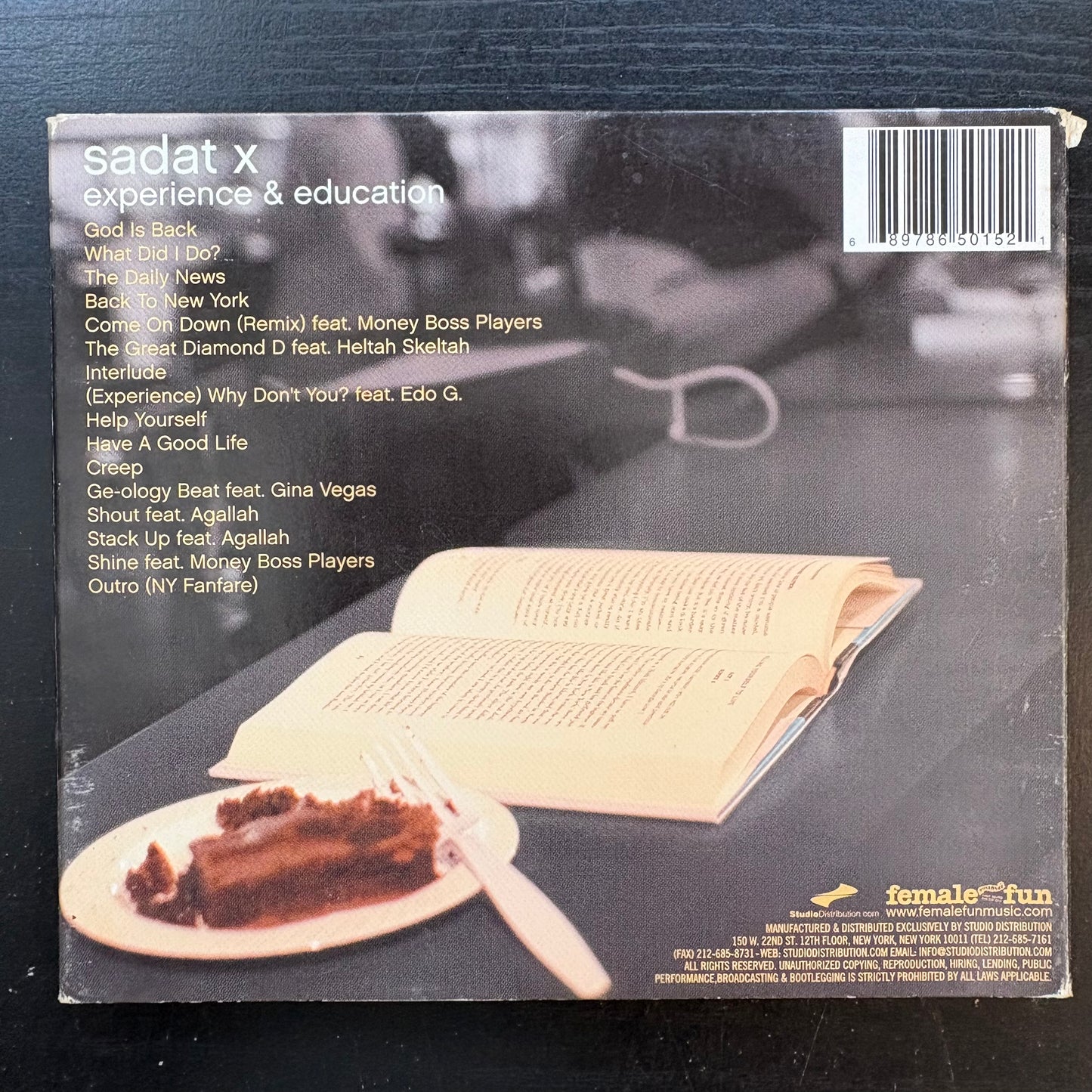 Sadat X, "Experience & Education" [Used CD]