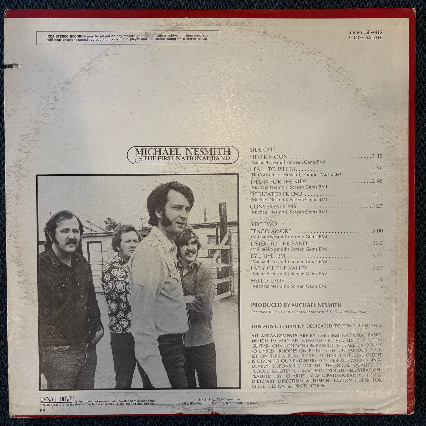 Michael Nesmith & The First National Band, "Loose Salute" [VG Used]