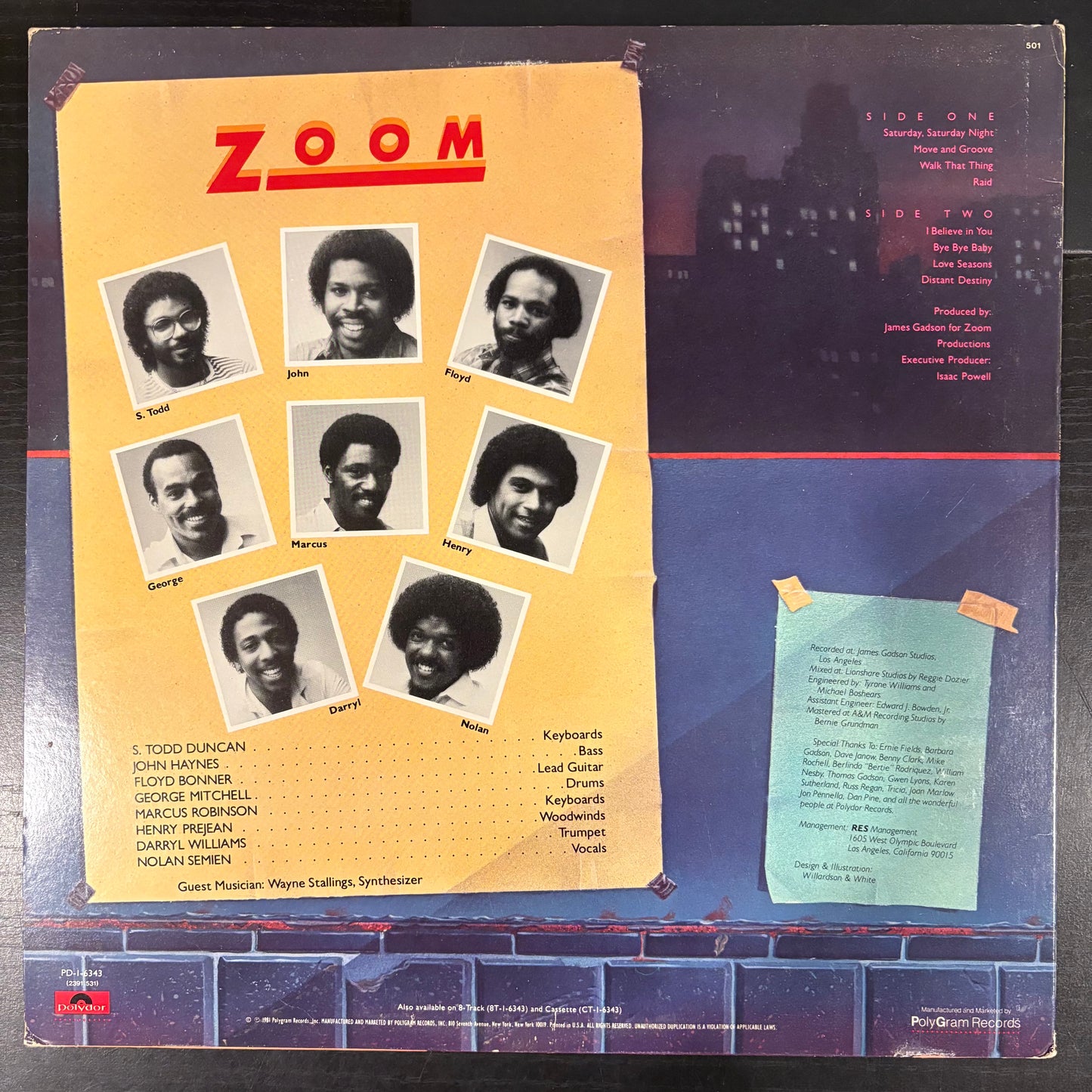 Zoom, "Saturday, Saturday Night" [VG Used]
