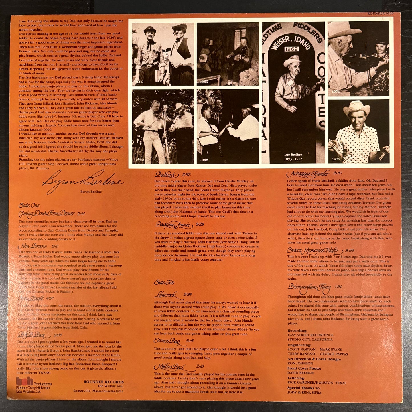 Byron Berline, "Dad's Favorites" [VG+ Used]