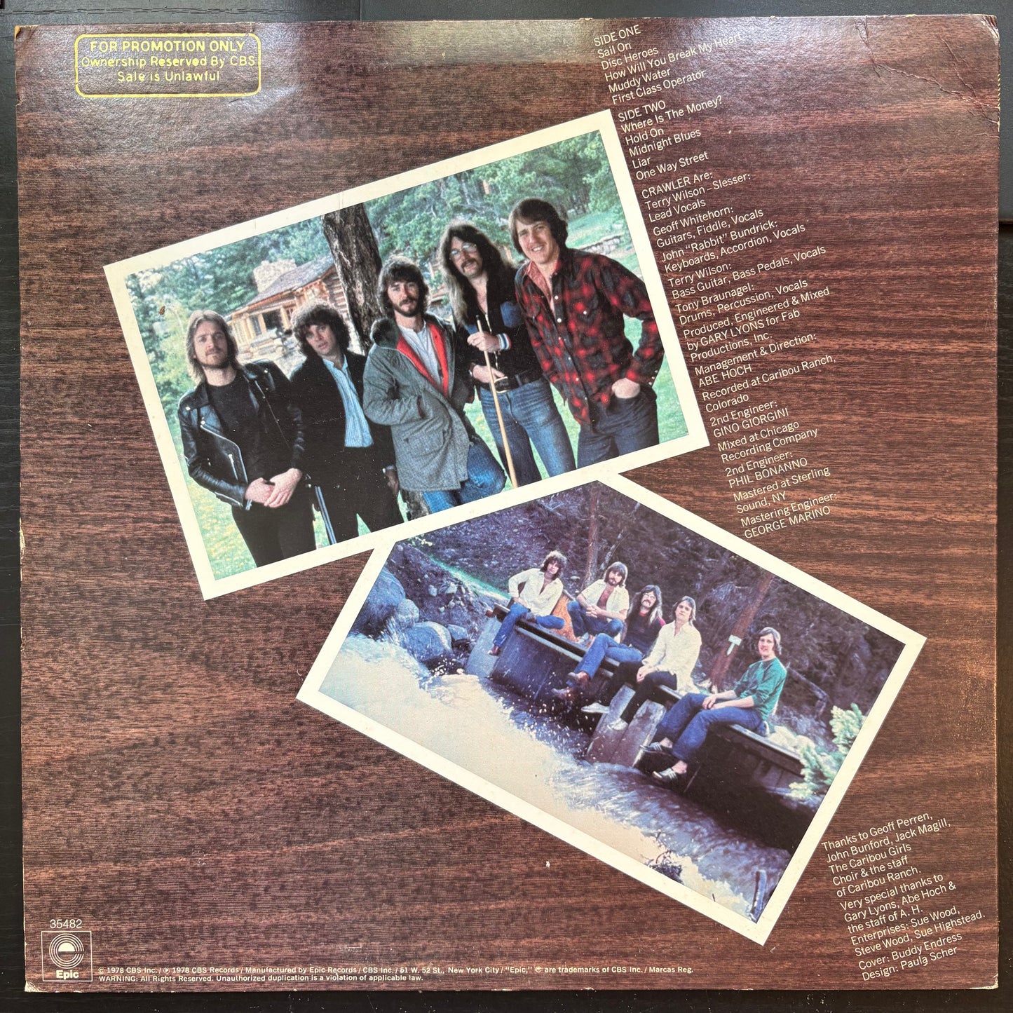 Crawler, "Snake, Rattle and Roll" (Promo) [EX Used]