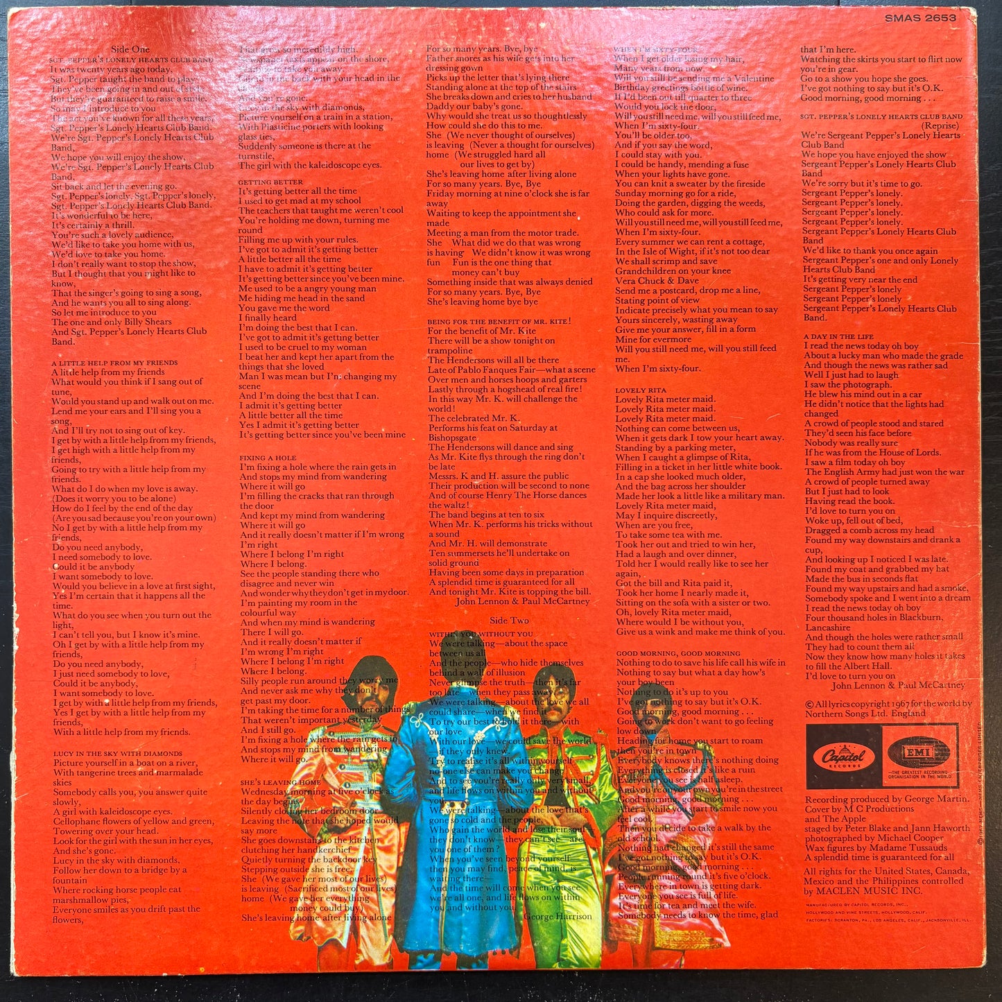 Beatles, "Sgt. Pepper's Lonely Hearts Club Band" (LP) [VG- Used]