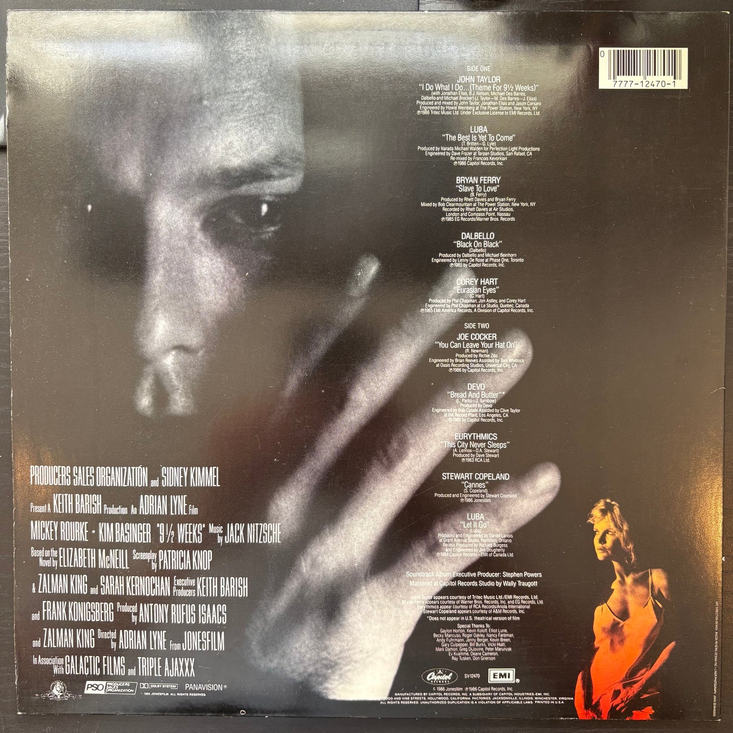 Various Artists, "9 1/2 Weeks Soundtrack" [VG Used]